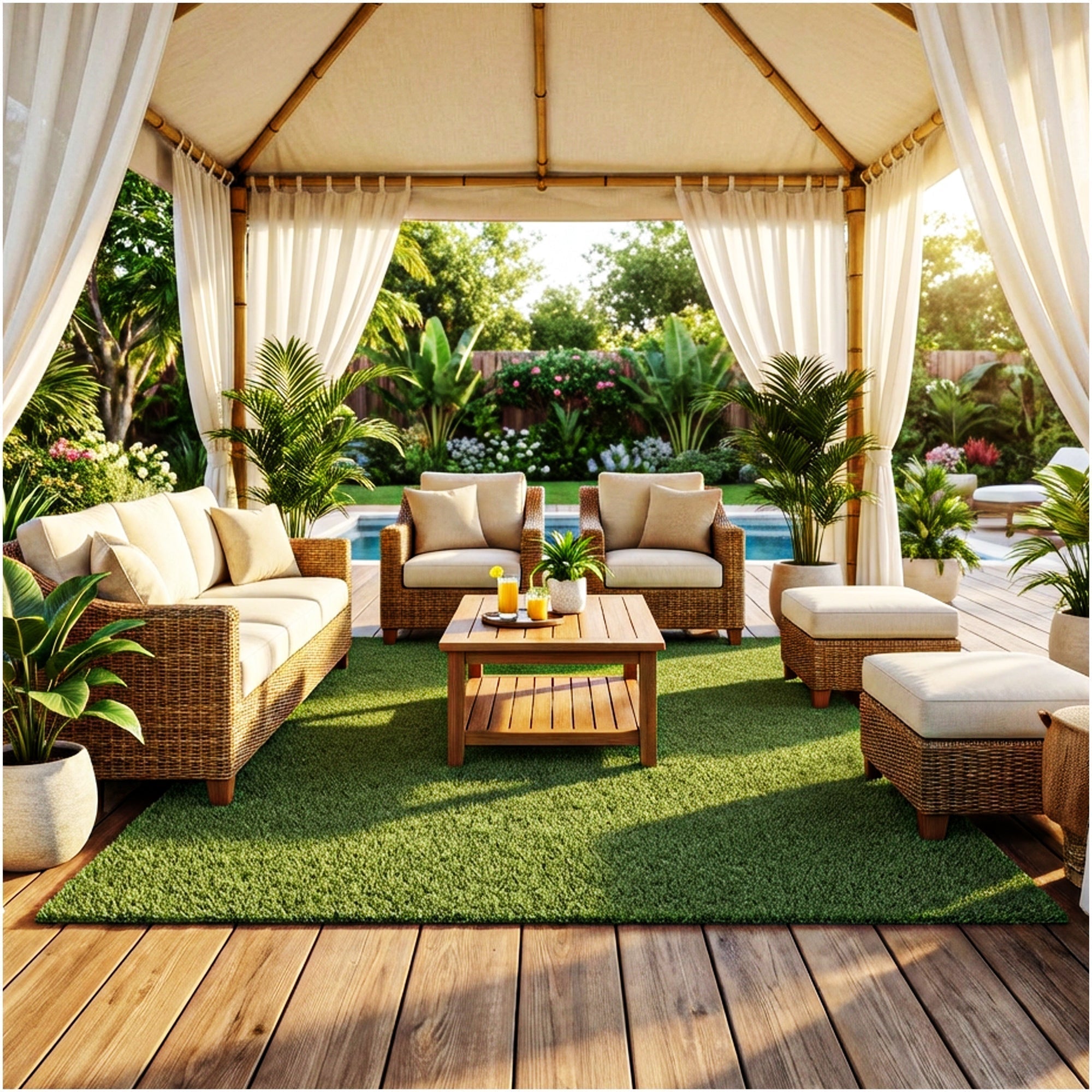 Enhance Your Backyard Garden with the Right Outdoor Rug