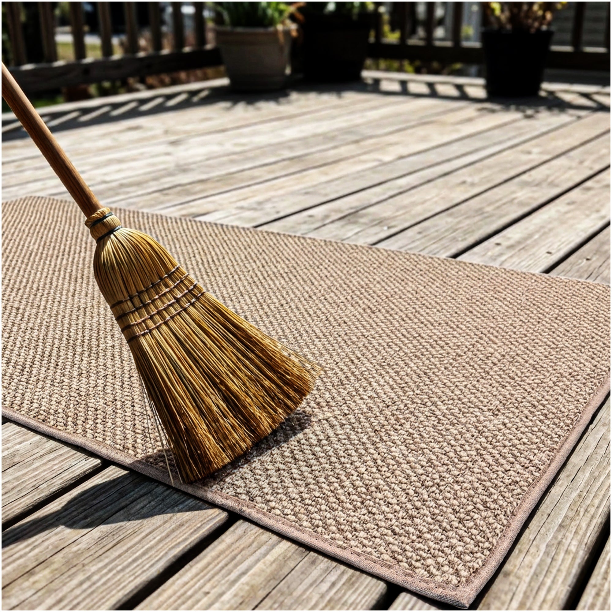 Berber Indoor-Outdoor Area Rug & Runner – Neutral Tones, Custom Sizes