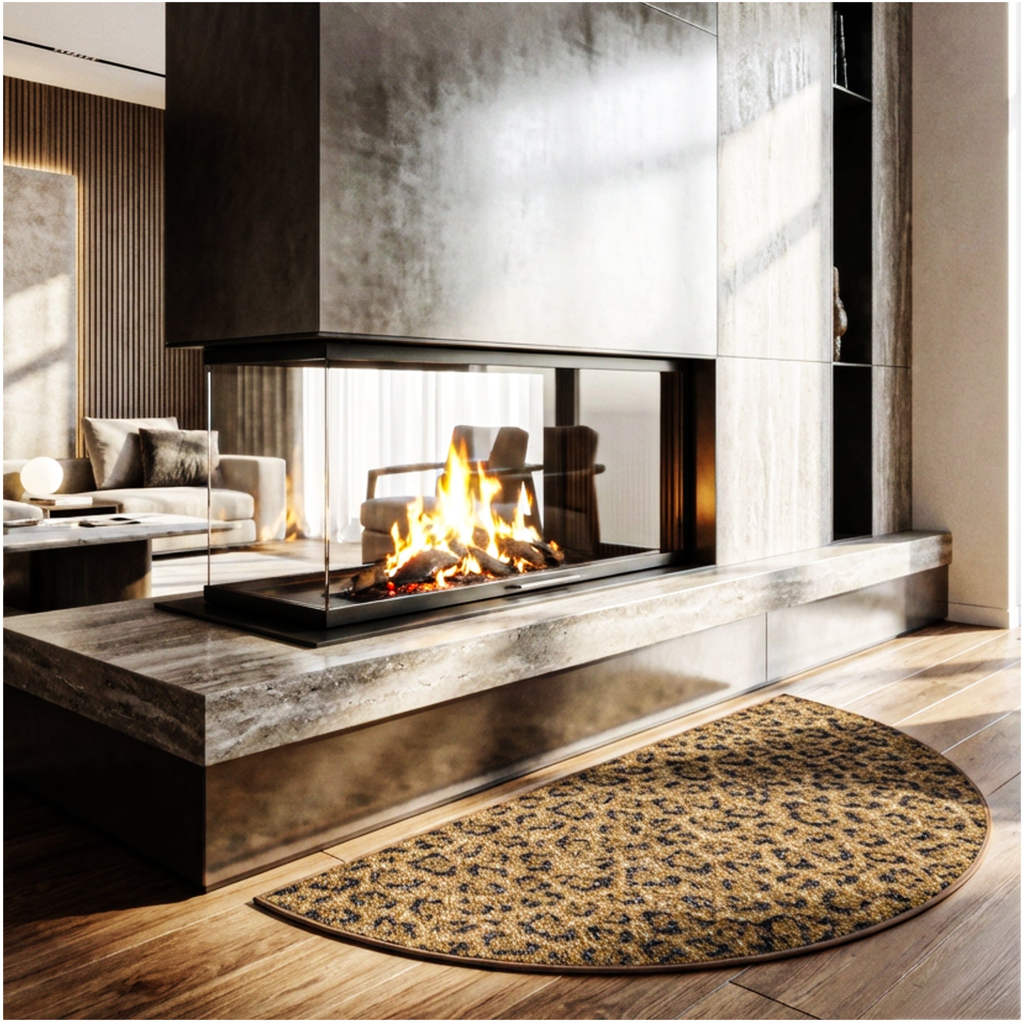 Milliken Exotic Touch Leopard Indoor Area Rug – 40 oz Cut Pile, Custom Sizes & Colors
