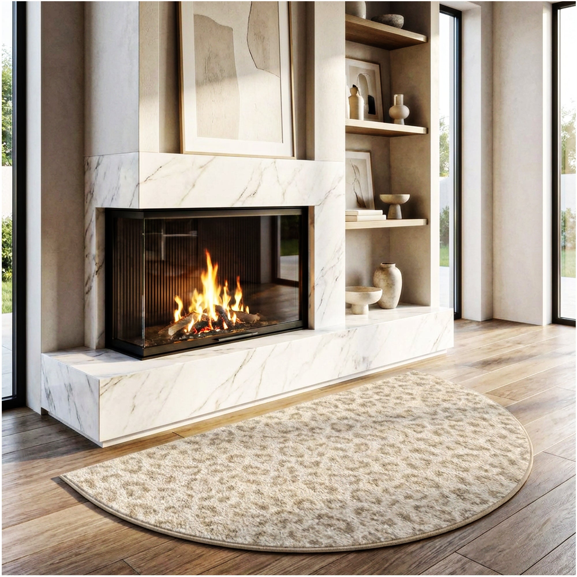 Milliken Exotic Touch Leopard Indoor Area Rug – 40 oz Cut Pile, Custom Sizes & Colors