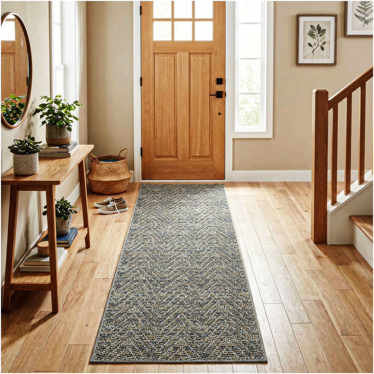 Tortola Chevron Indoor-Outdoor Area Rug | Custom Sizes Available