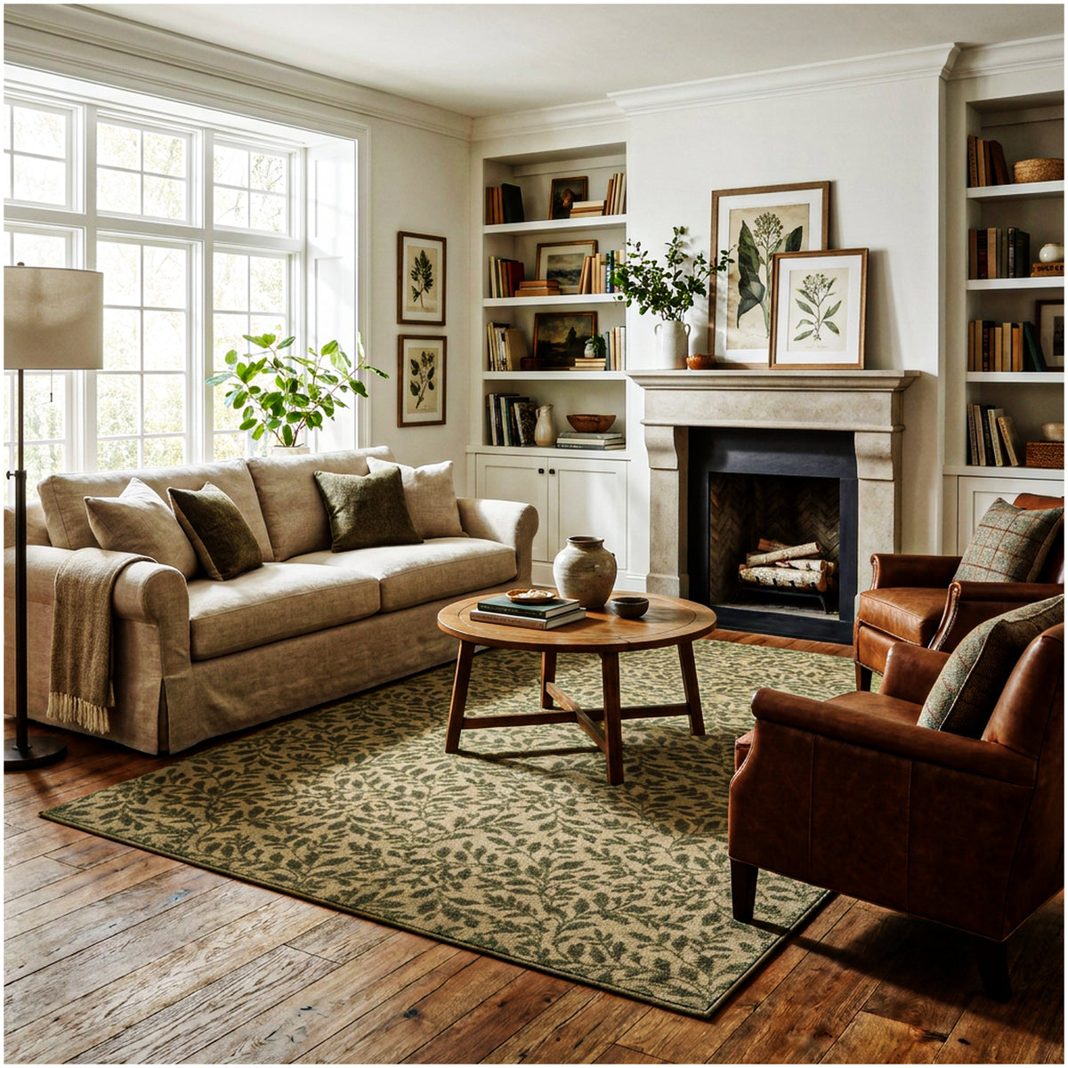 Milliken Hidden Trail Nature Pattern Indoor Area Rug – Custom Sizes