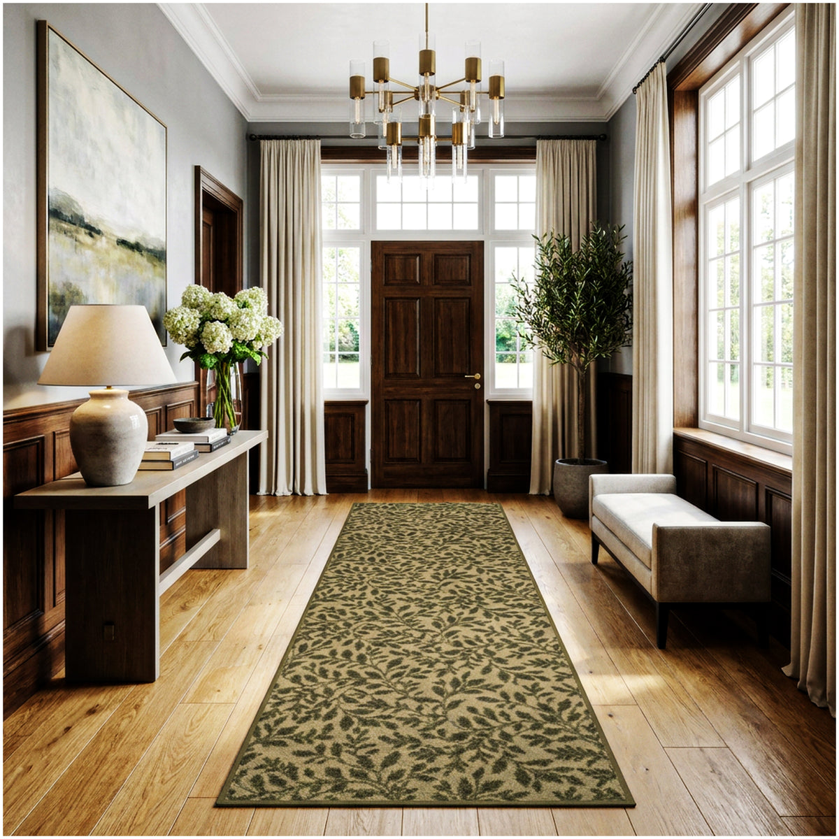 Milliken Hidden Trail Nature Pattern Indoor Area Rug – Custom Sizes