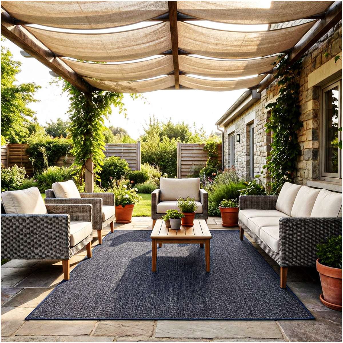 Outside Agenda Indoor Outdoor Rug | Durable Level Loop Rug in Custom Sizes