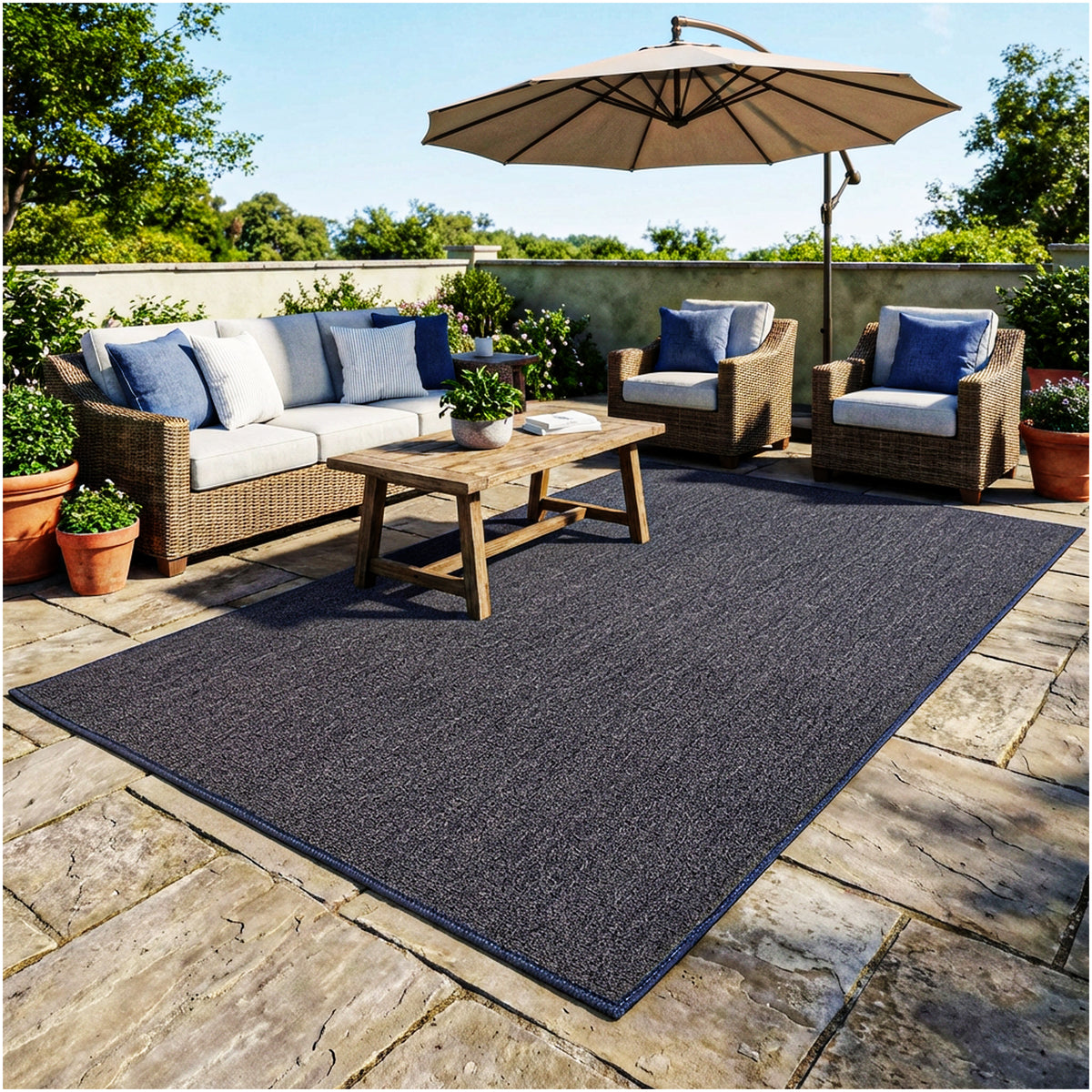 Outside Agenda Indoor Outdoor Rug | Durable Level Loop Rug in Custom Sizes