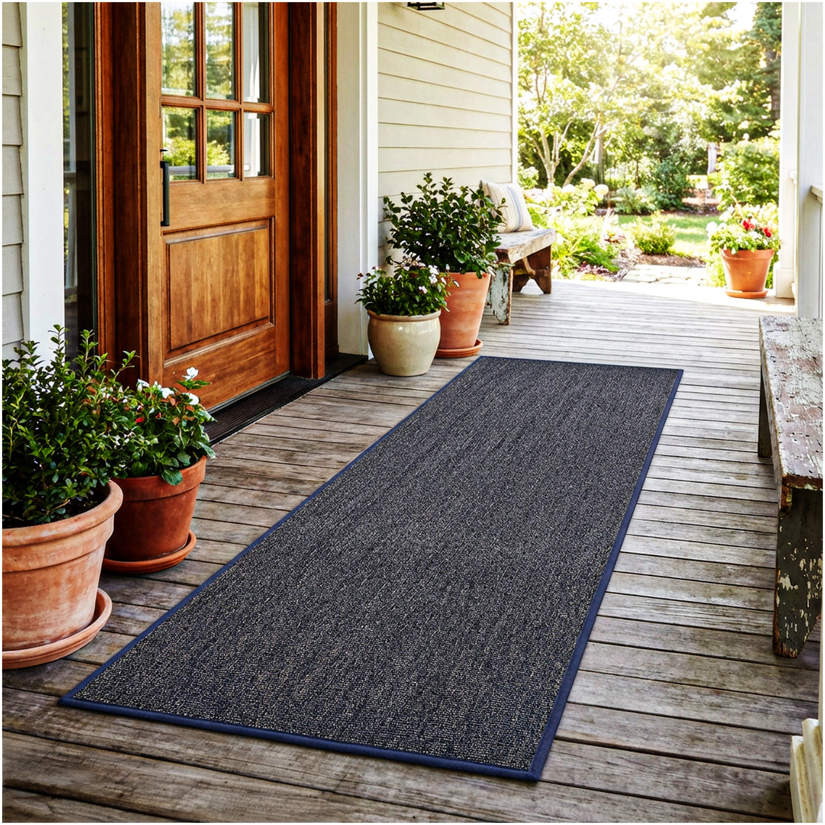 Outside Agenda Indoor Outdoor Rug | Durable Level Loop Rug in Custom Sizes