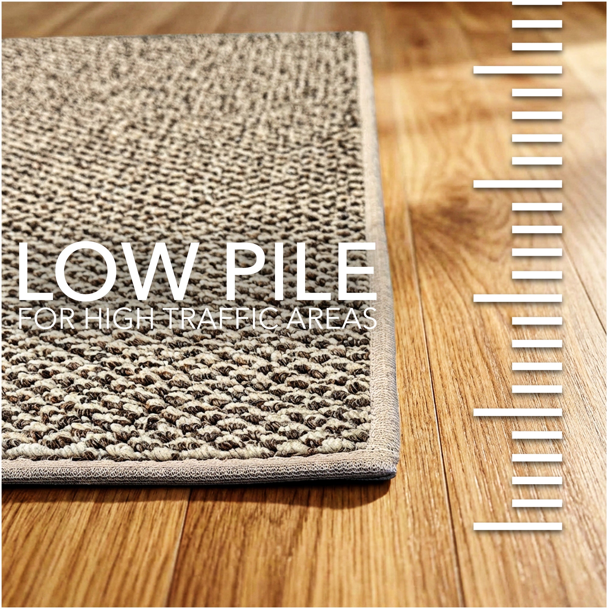 Berber Indoor-Outdoor Area Rug & Runner – Neutral Tones, Custom Sizes