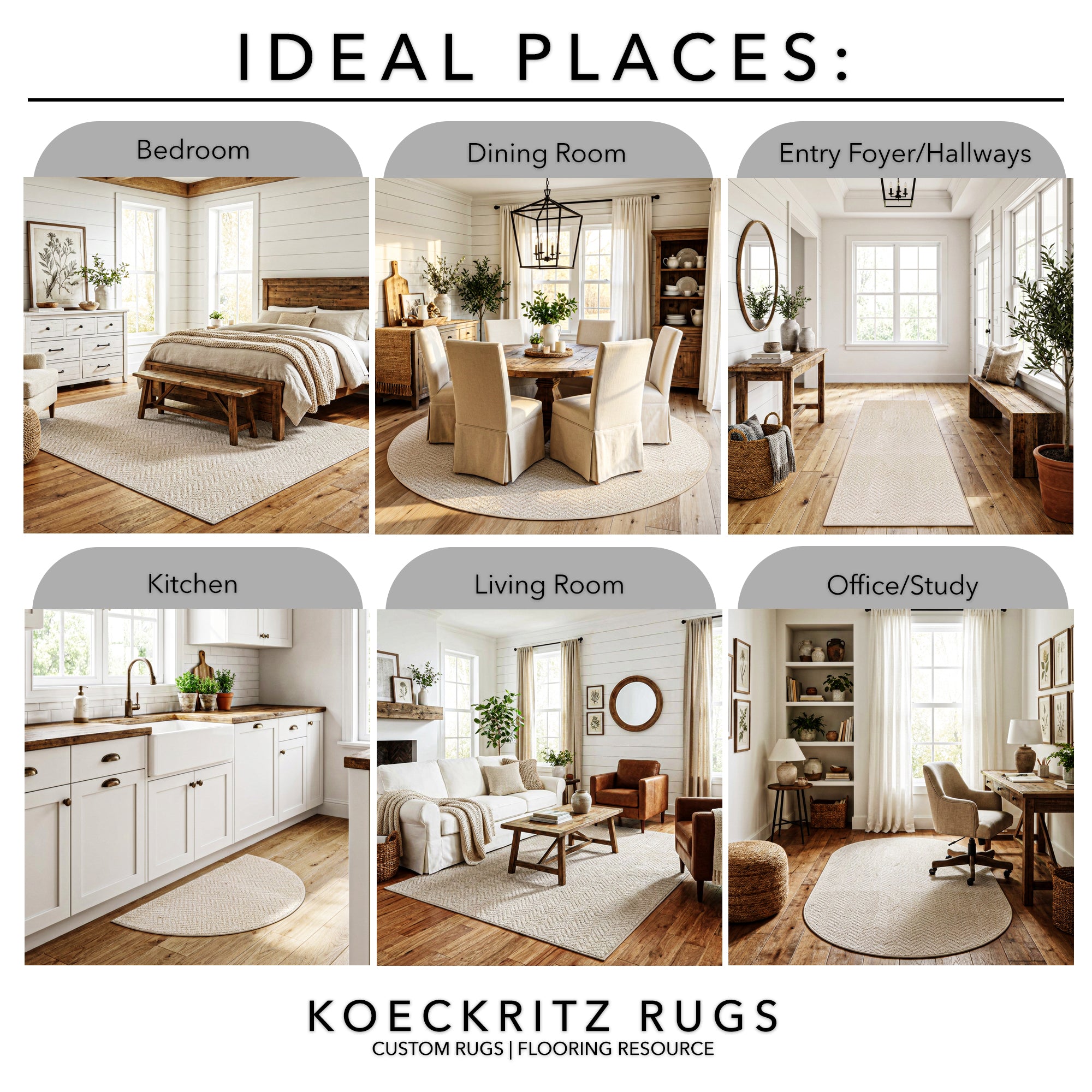 Neutral Geometric Weave Indoor Area Rug | Standard Sizes & Colors