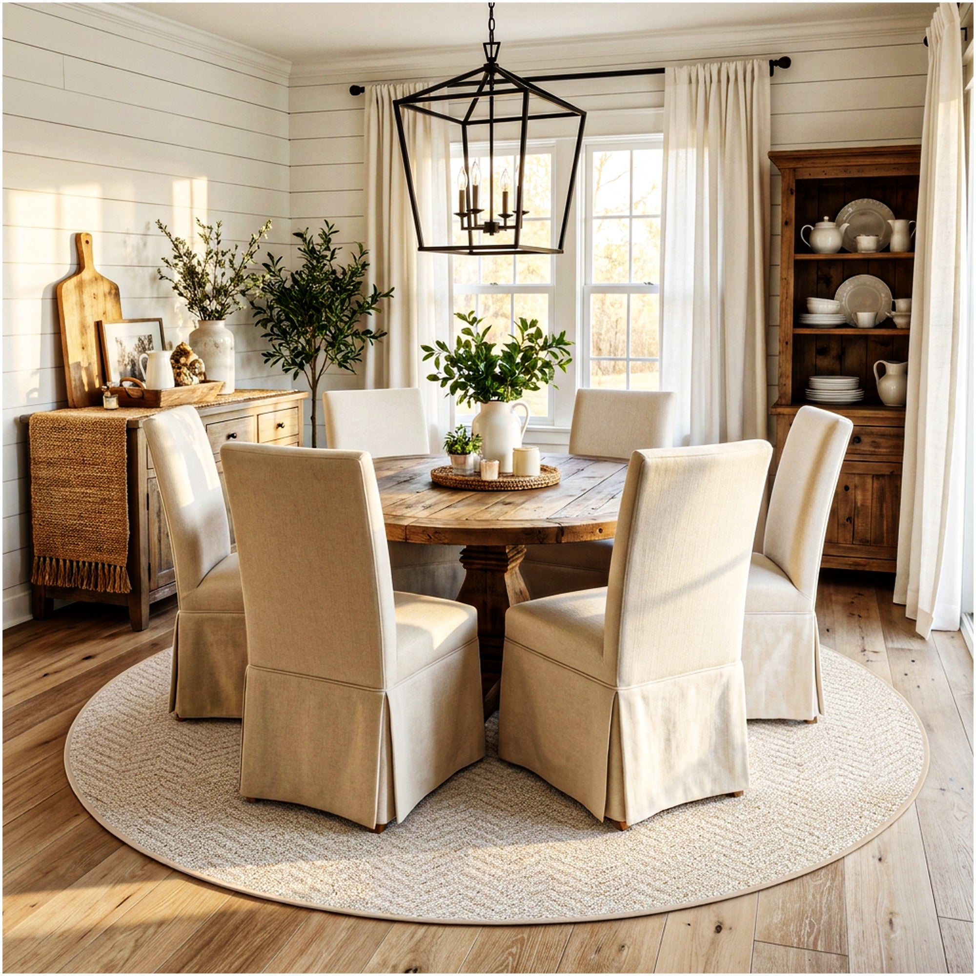 Neutral Geometric Weave Indoor Area Rug | Standard Sizes & Colors