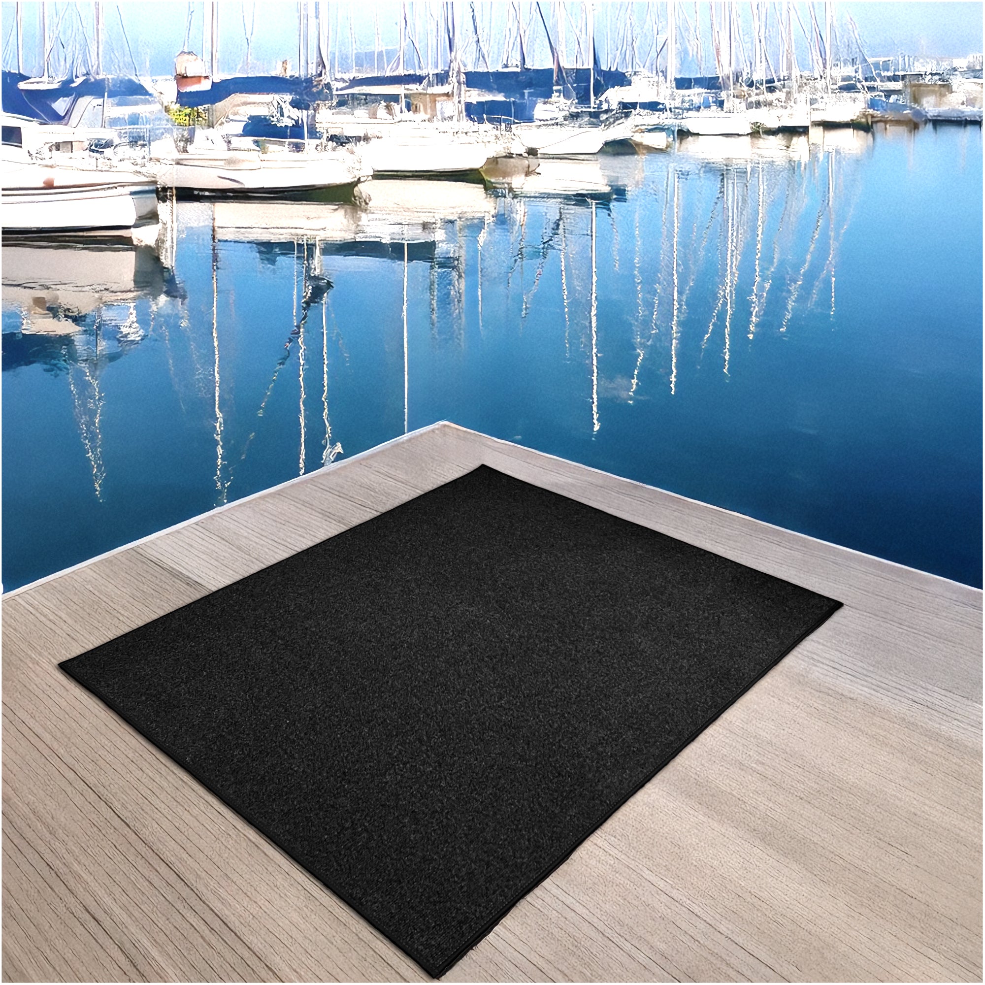 Roanoke Rib Indoor-Outdoor Area Rug in Custom Sizes - Sample