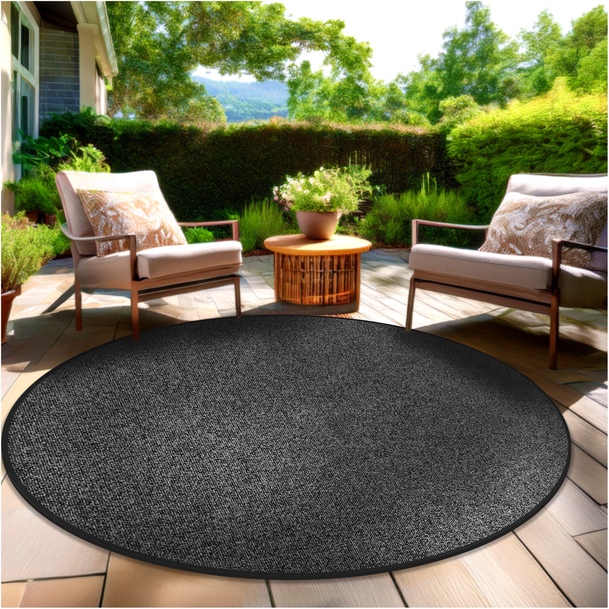 Roanoke Rib Indoor-Outdoor Area Rug in Custom Sizes - Sample