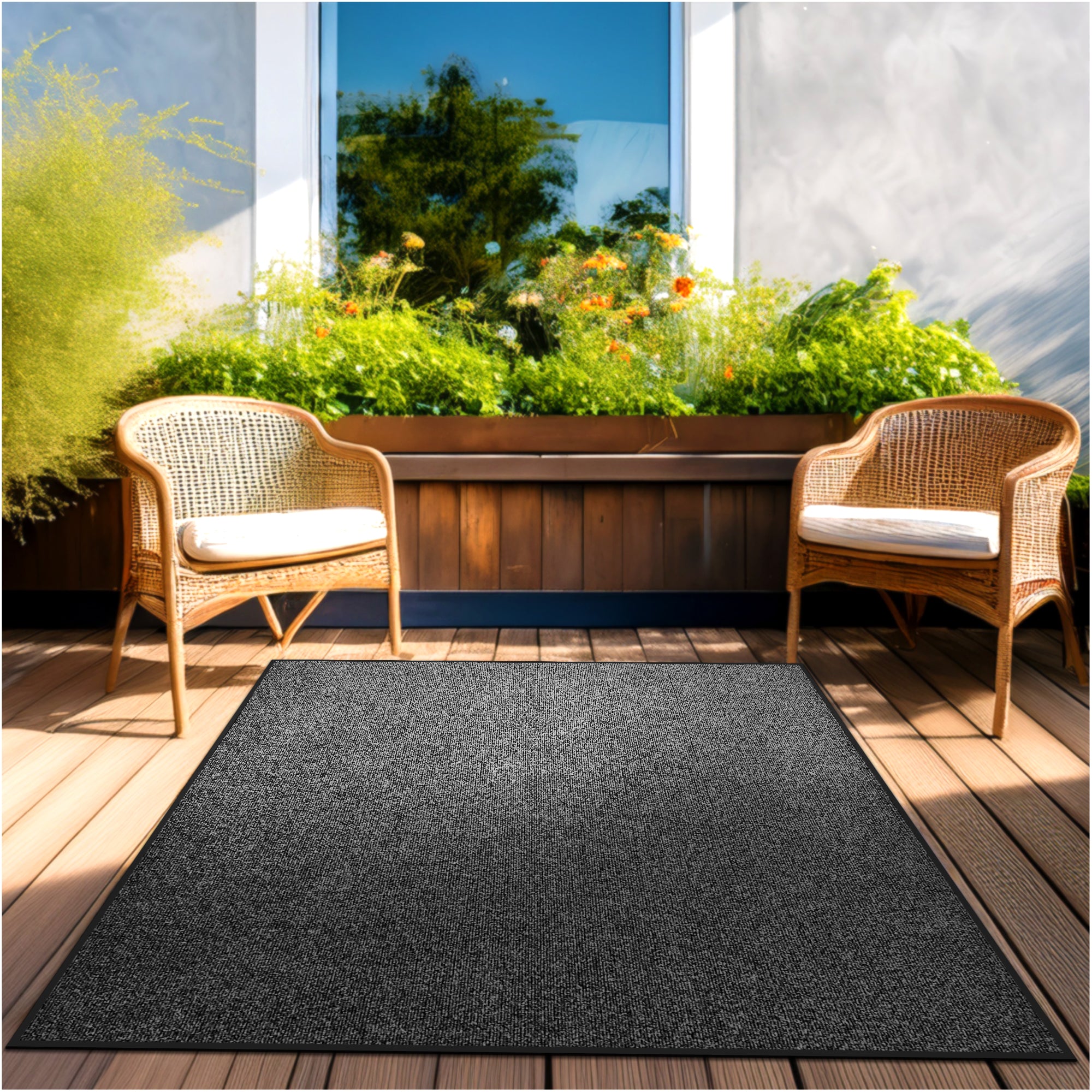 Roanoke Rib Indoor-Outdoor Area Rug in Custom Sizes - Sample