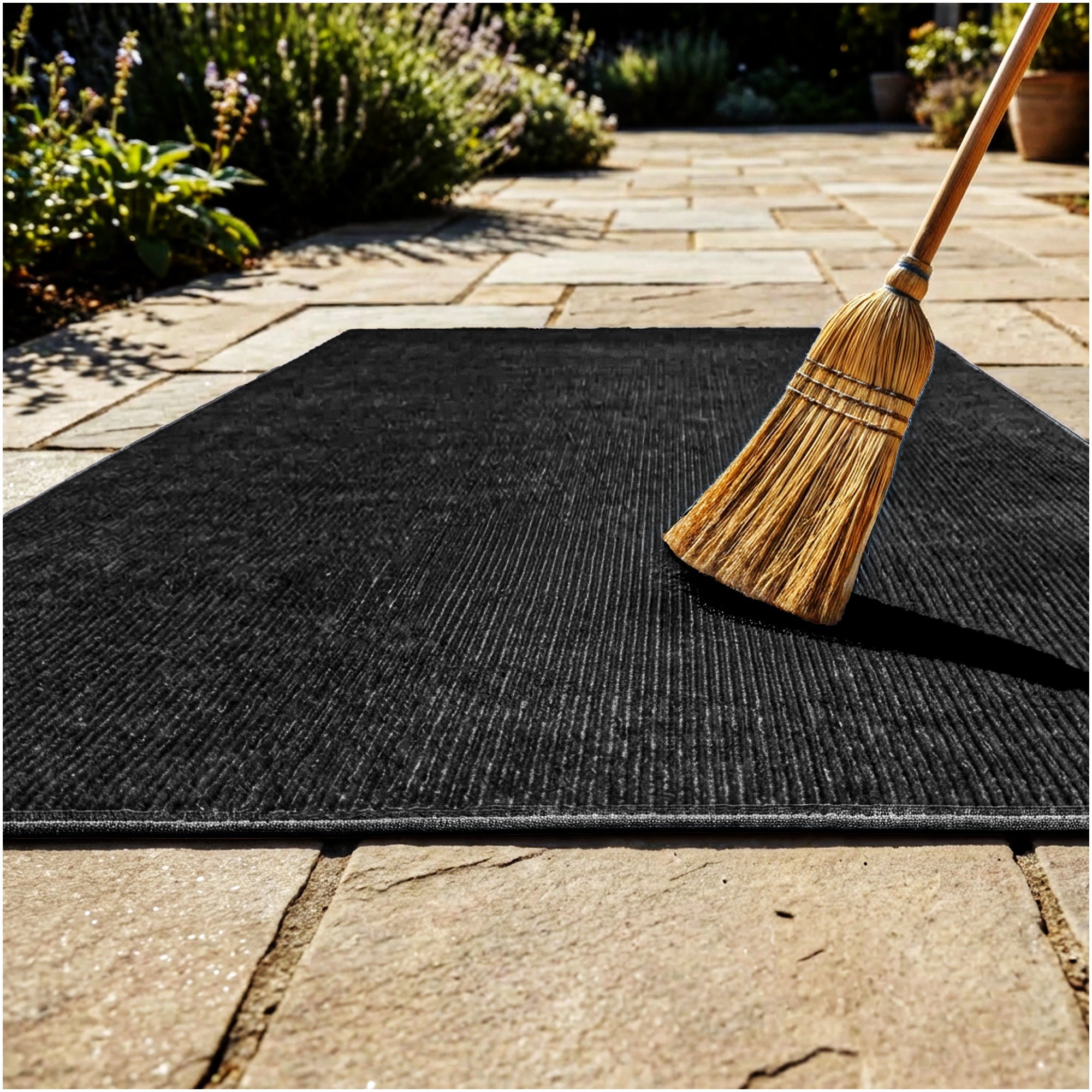 Wassaw Ribbed Indoor/Outdoor Area Rug – Lightweight PET Fiber, 6 Colors