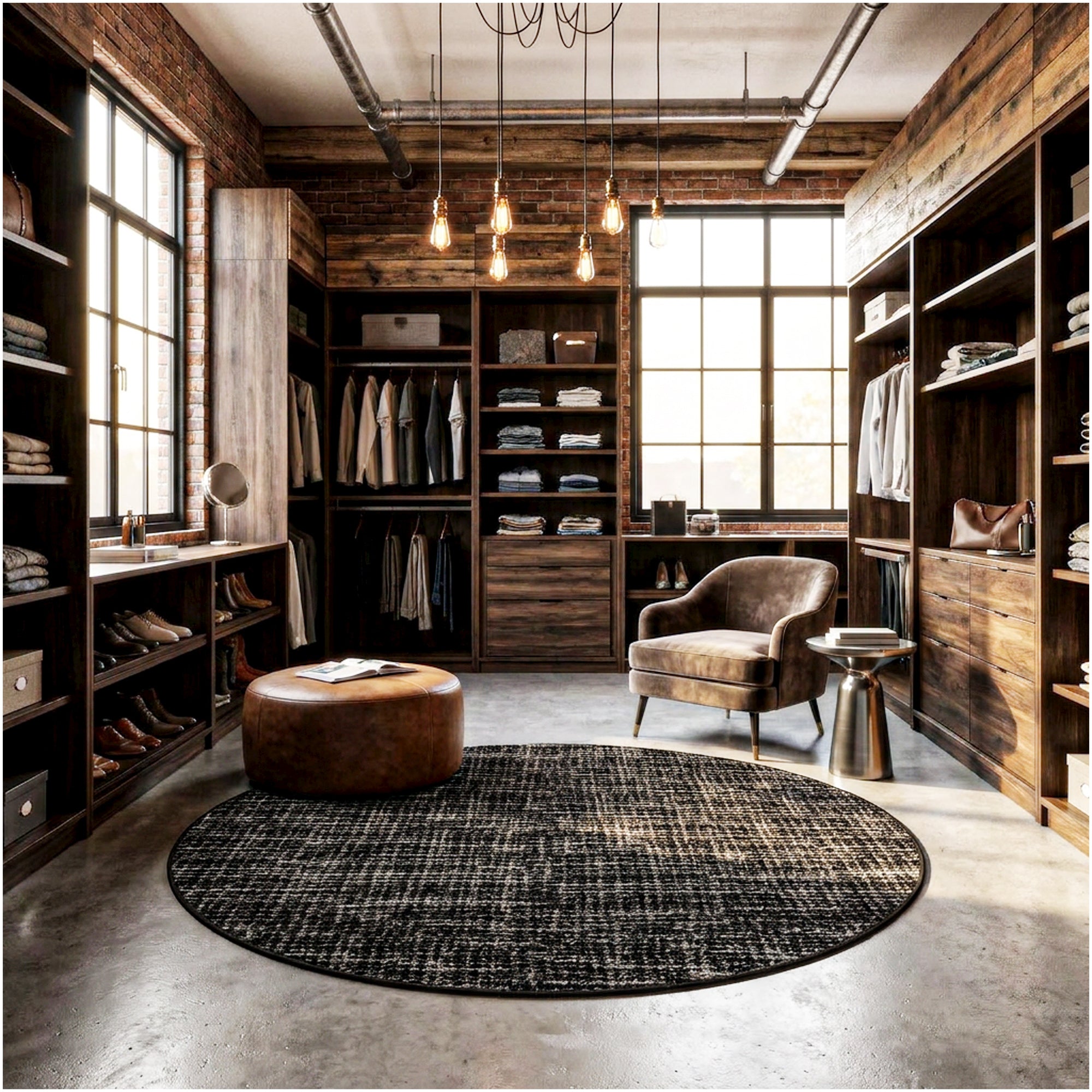 Milliken Stitches Indoor Area Rug – Standard Sizes & Color Options