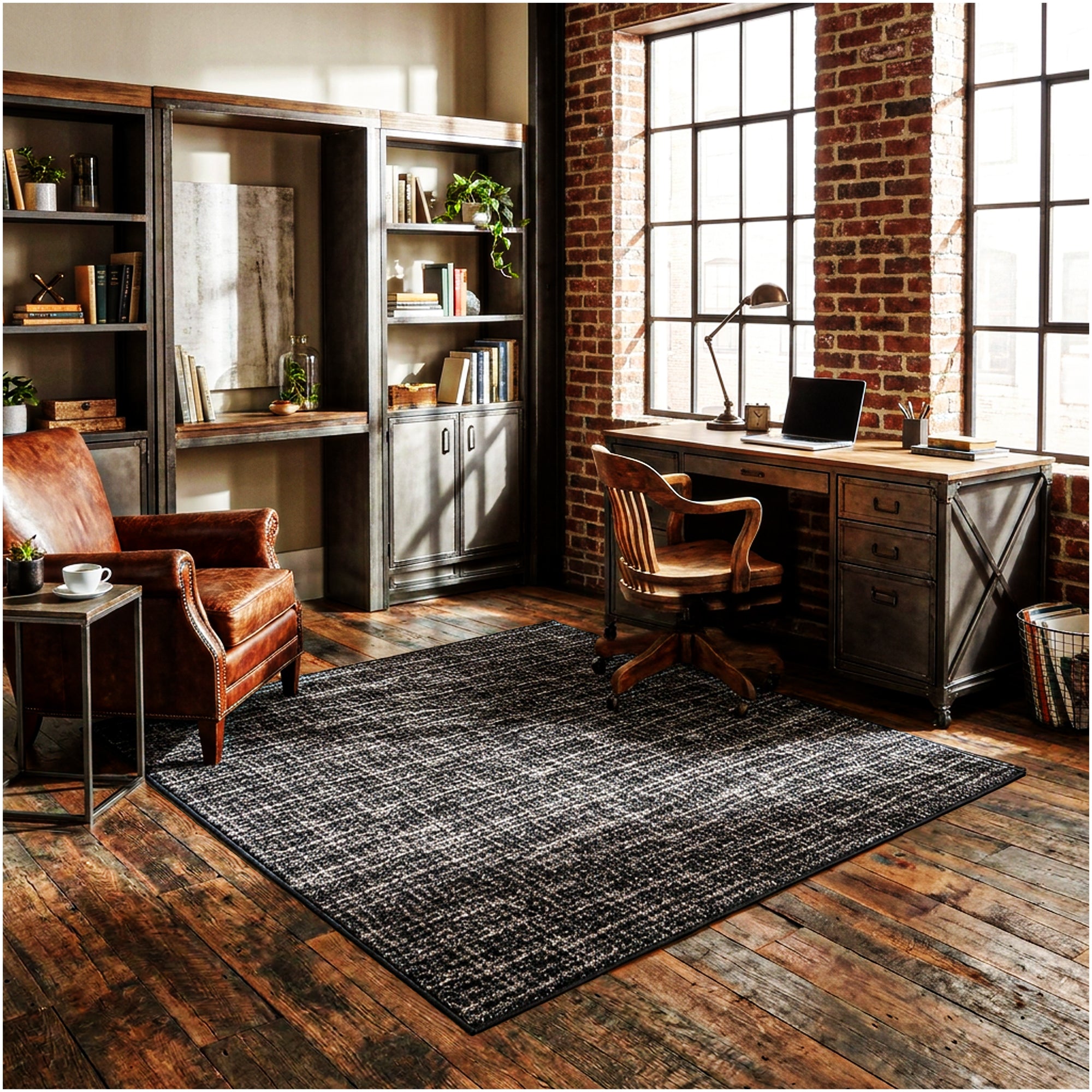 Milliken Stitches Indoor Area Rug – Standard Sizes & Color Options