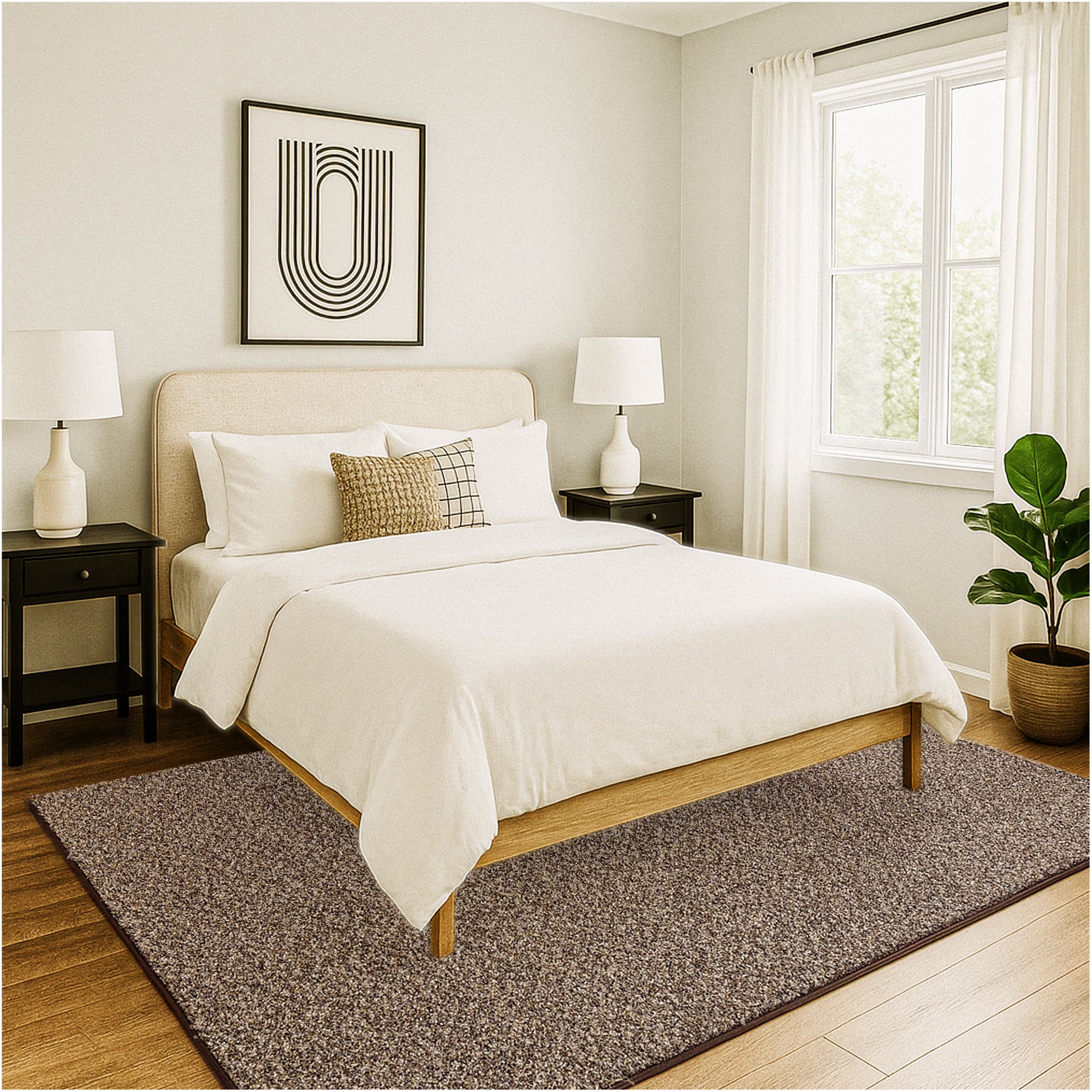 Toast of the Town Plush Frieze Area Rug