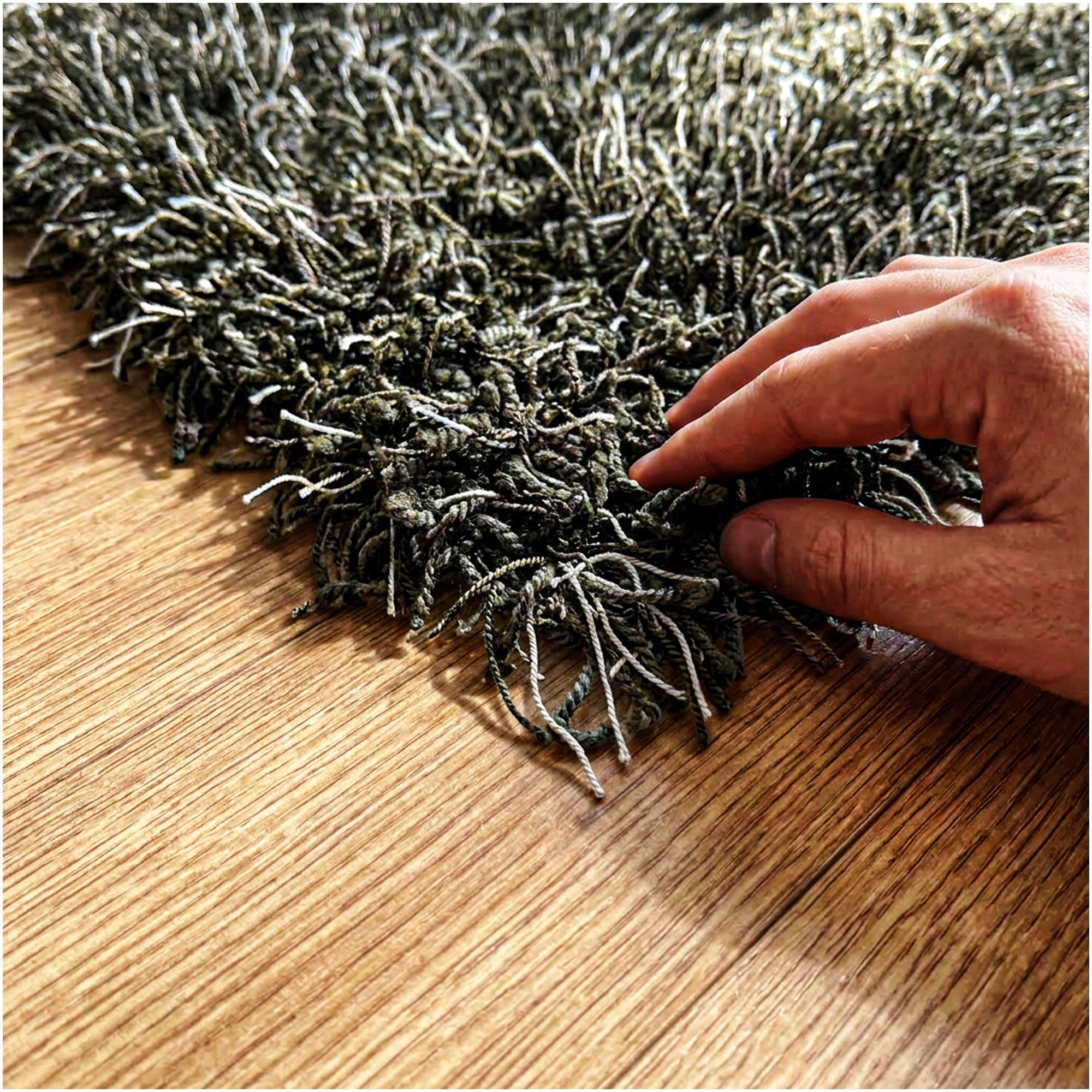 Black Marble Shag Area Rug | Ultra Soft Plush Rectangle Rug
