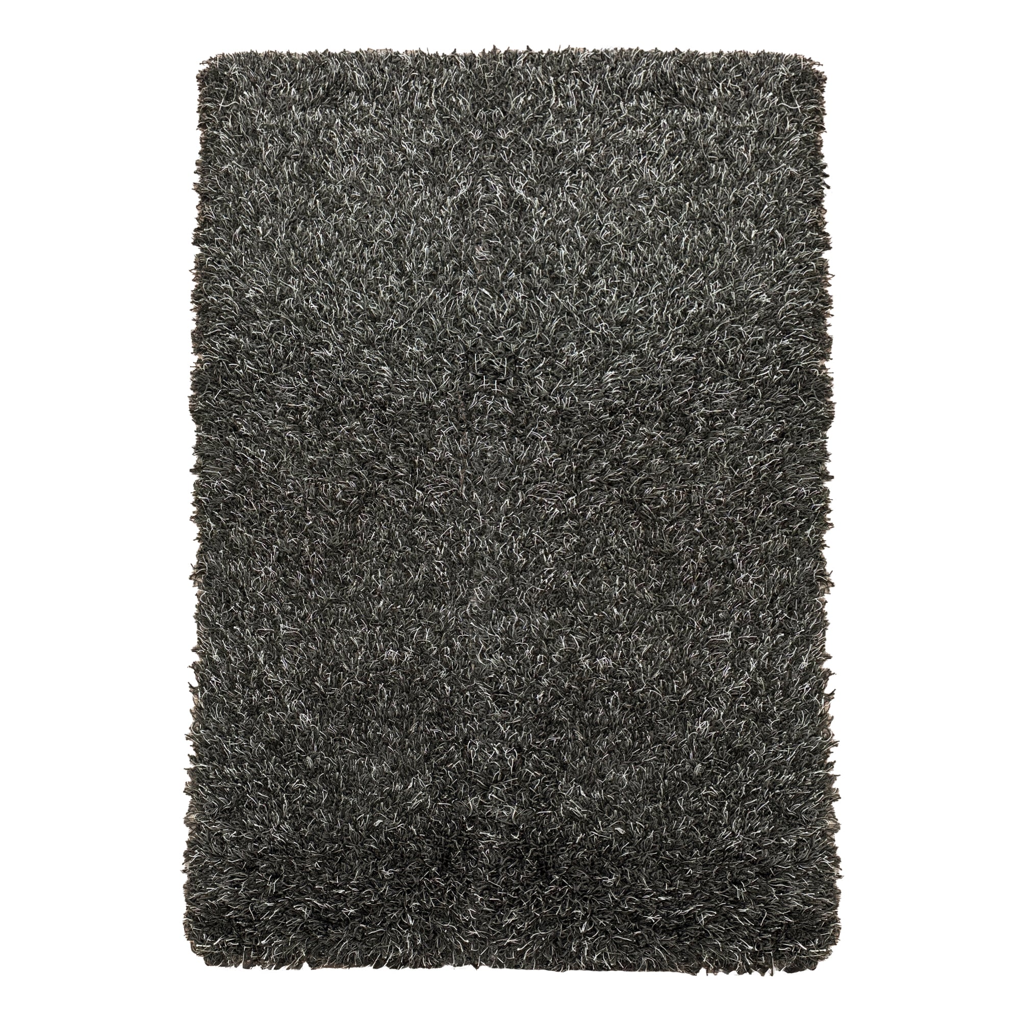 Black Marble Shag Area Rug | Ultra Soft Plush Rectangle Rug