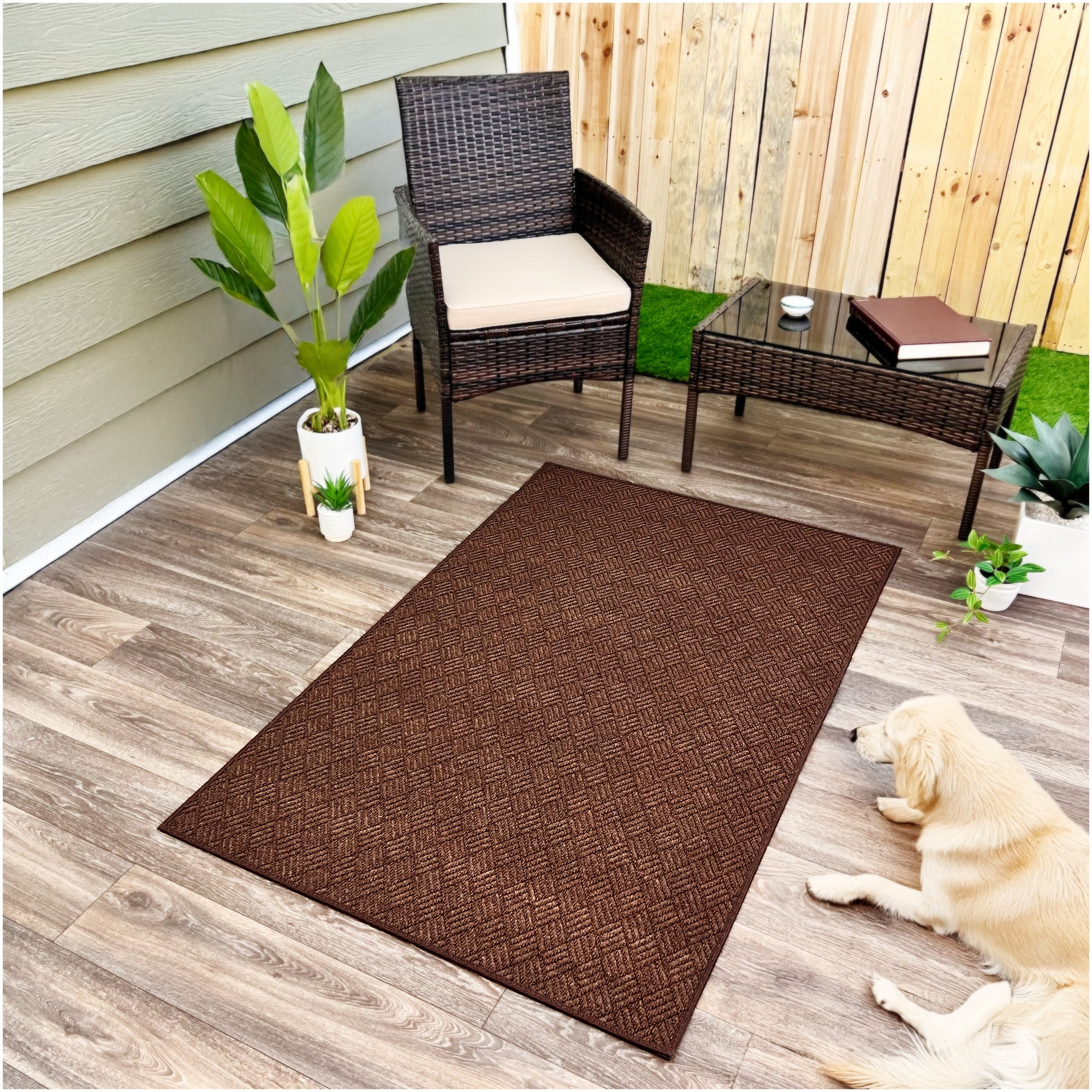 Dreamweaver Indoor/Outdoor Area Rug | Custom Size & Shape, 1/4" Thick