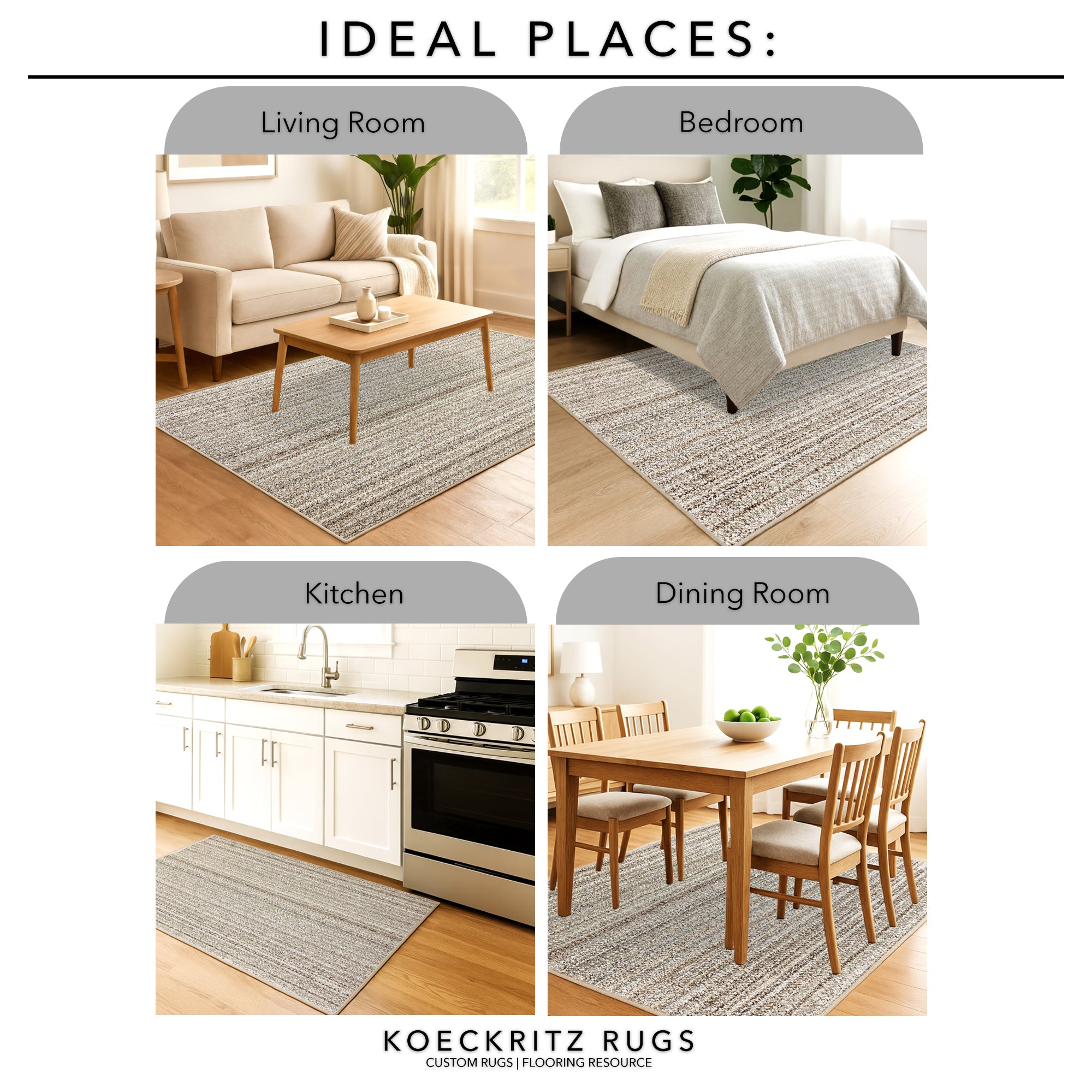 Boho Striped Area Rug - Sample