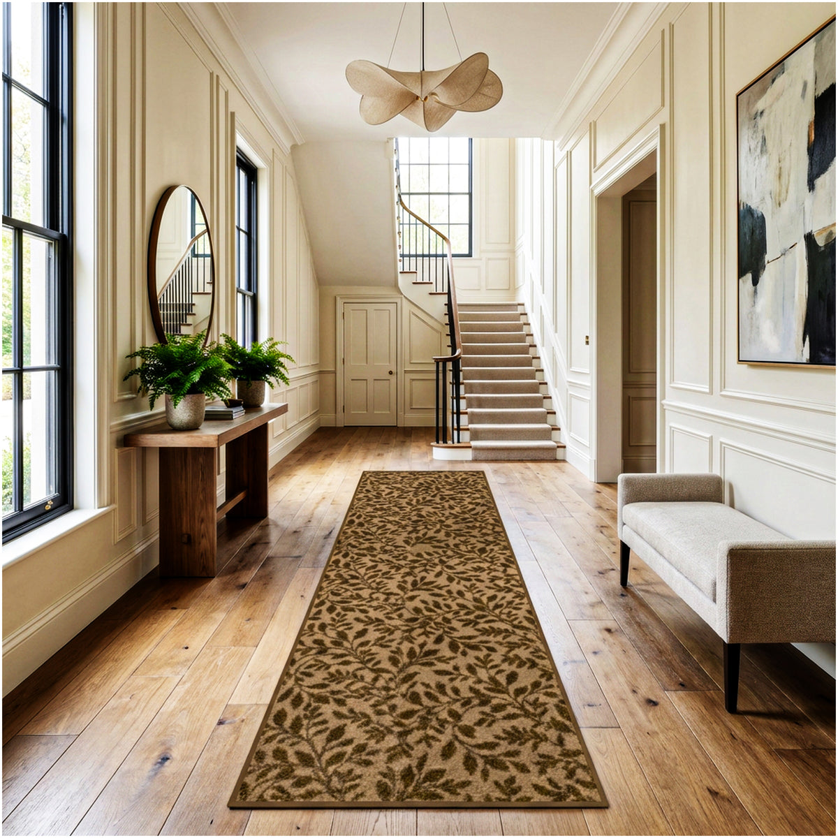 Milliken Hidden Trail Nature Pattern Indoor Area Rug – Custom Sizes
