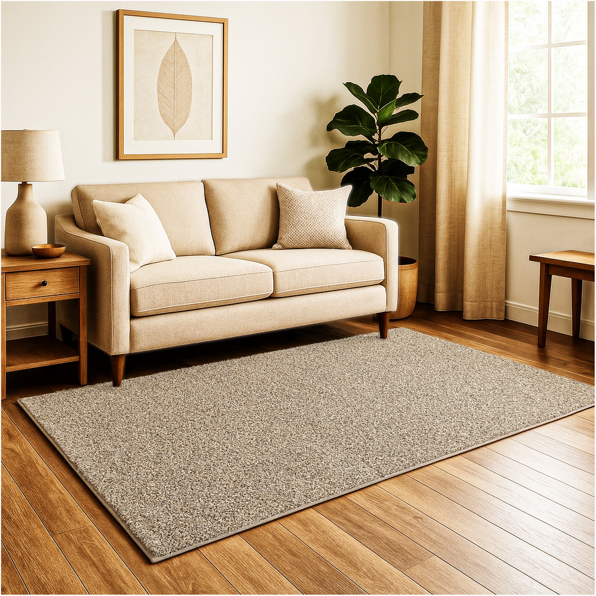 Toast of the Town Plush Frieze Area Rug