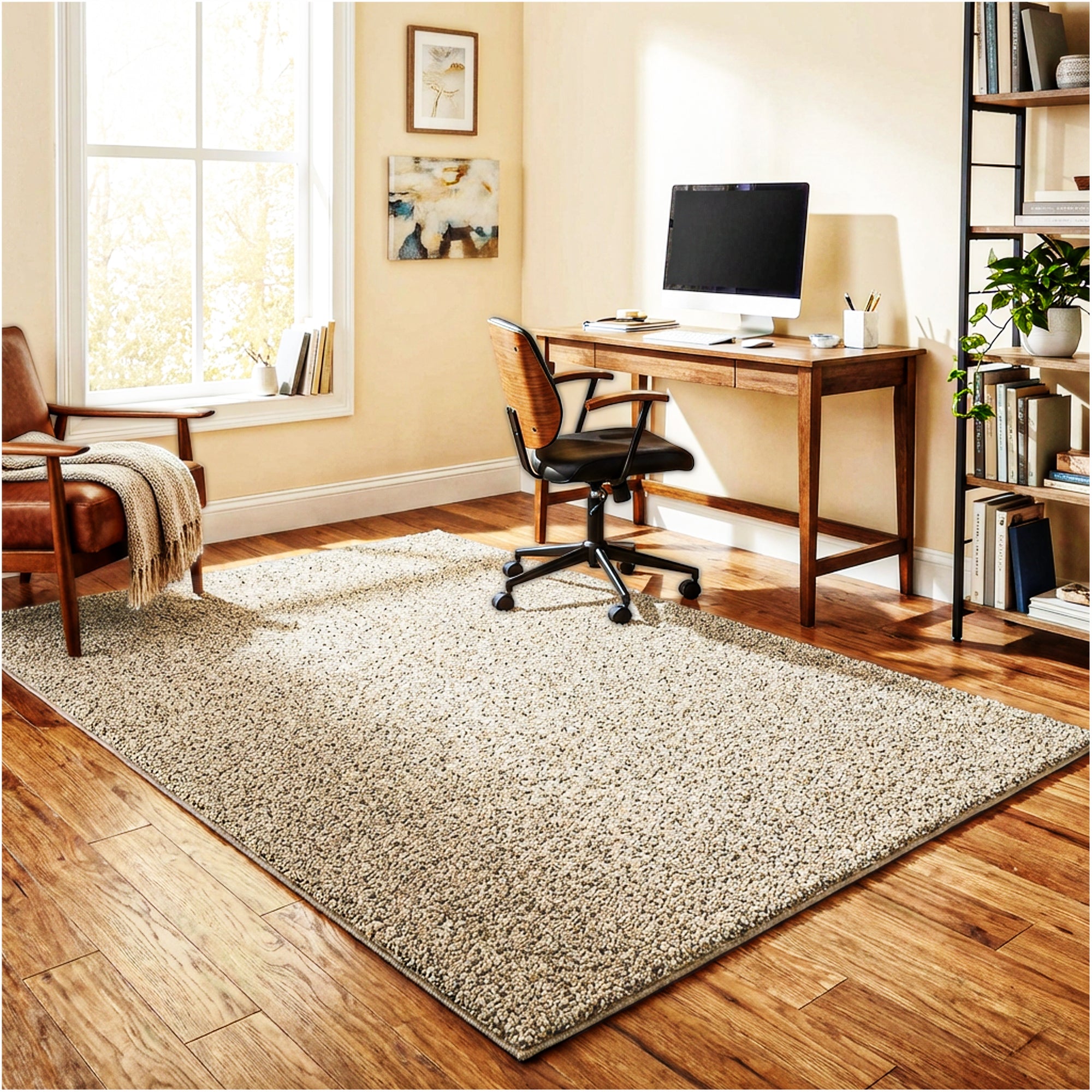 Toast of the Town Plush Frieze Area Rug