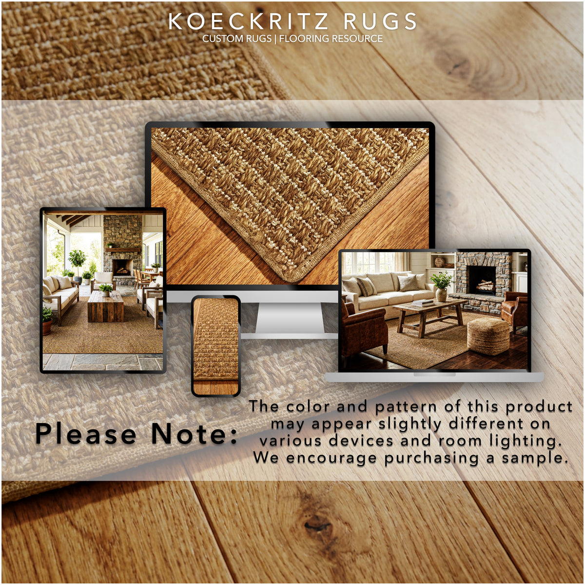 Dominica Indoor Outdoor Area Rug – Custom Size Patio Rug