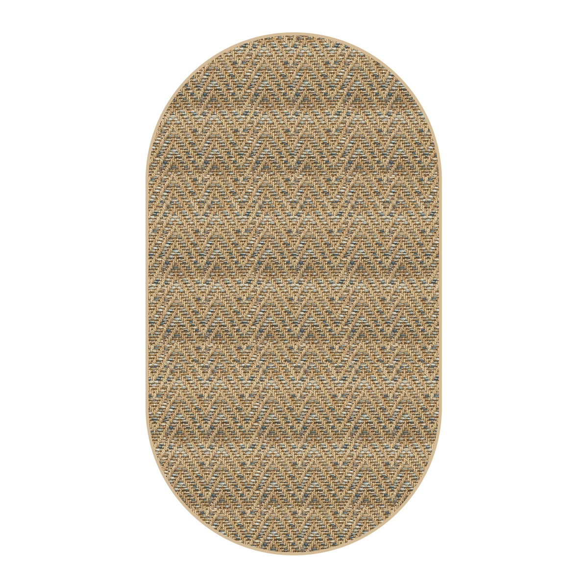 Tortola Chevron Indoor-Outdoor Area Rug | Custom Sizes Available