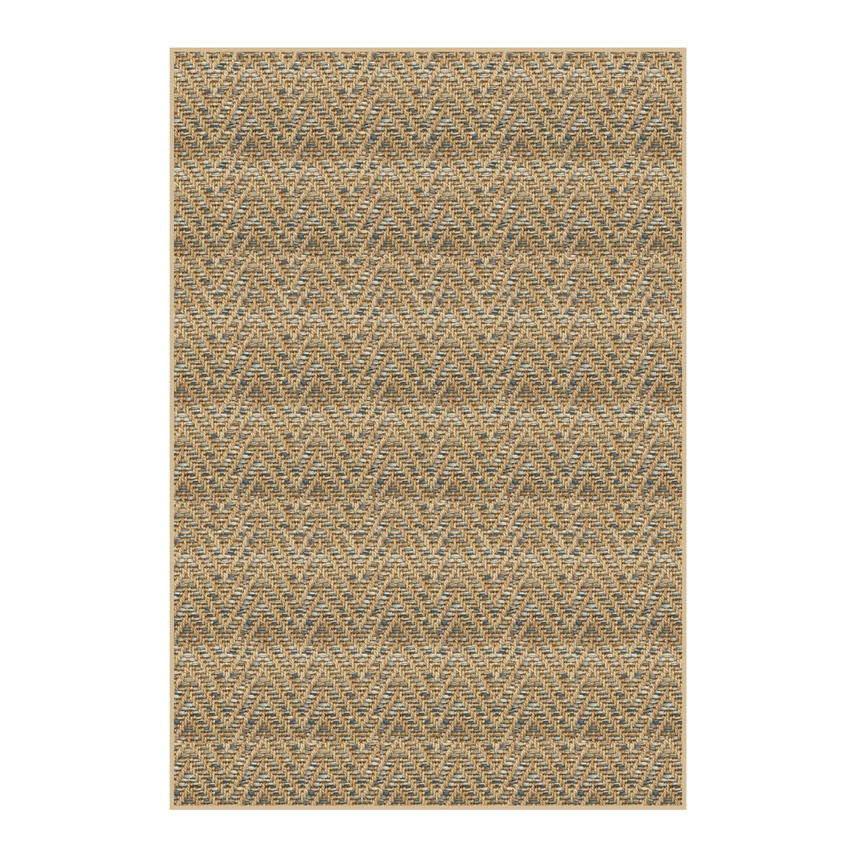 Tortola Chevron Indoor-Outdoor Area Rug | Custom Sizes Available