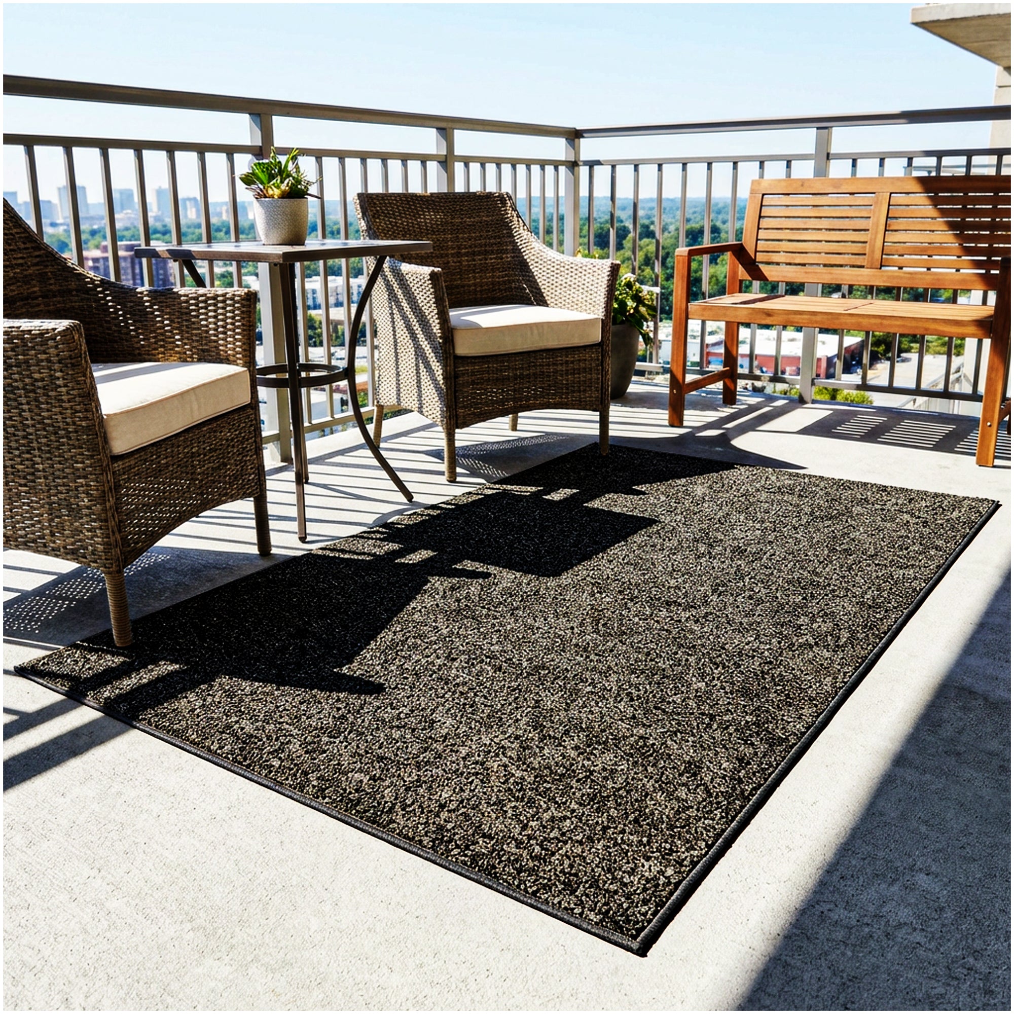 Garden Escape Indoor/Outdoor Area Rug with Premium Bound Edges – 6 Colors