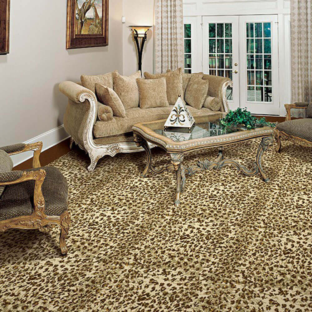 Cape Town Animal Print Pattern Indoor Area Rug Collection - Sample