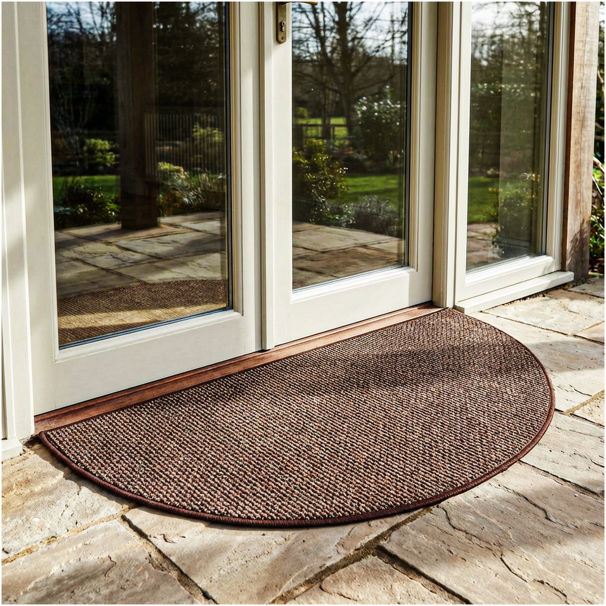 Berber Indoor-Outdoor Area Rug & Runner – Neutral Tones, Custom Sizes