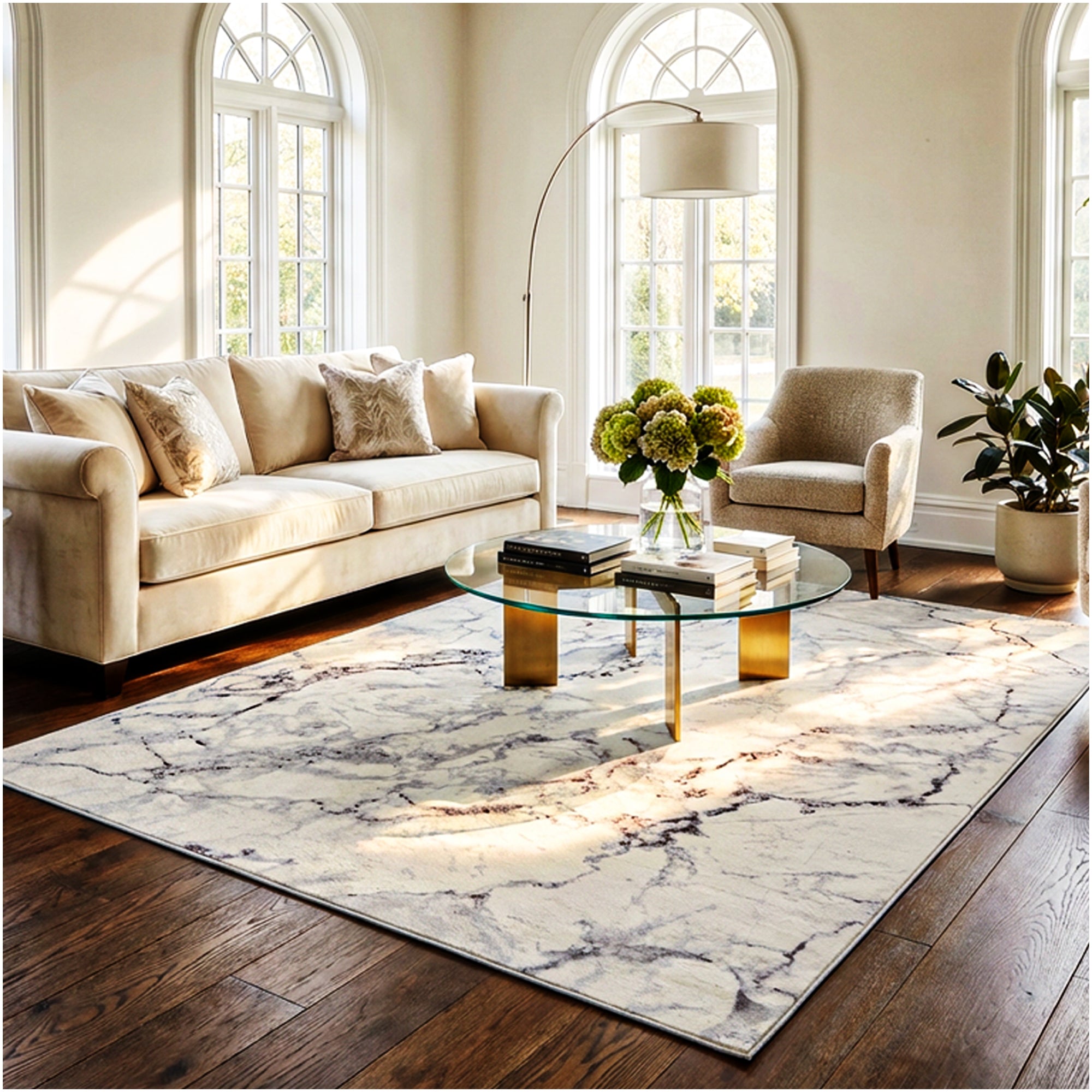 Milliken Cavatori Marble Pattern Indoor Area Rug – 3/8″ Thick, 40 oz Cut Pile