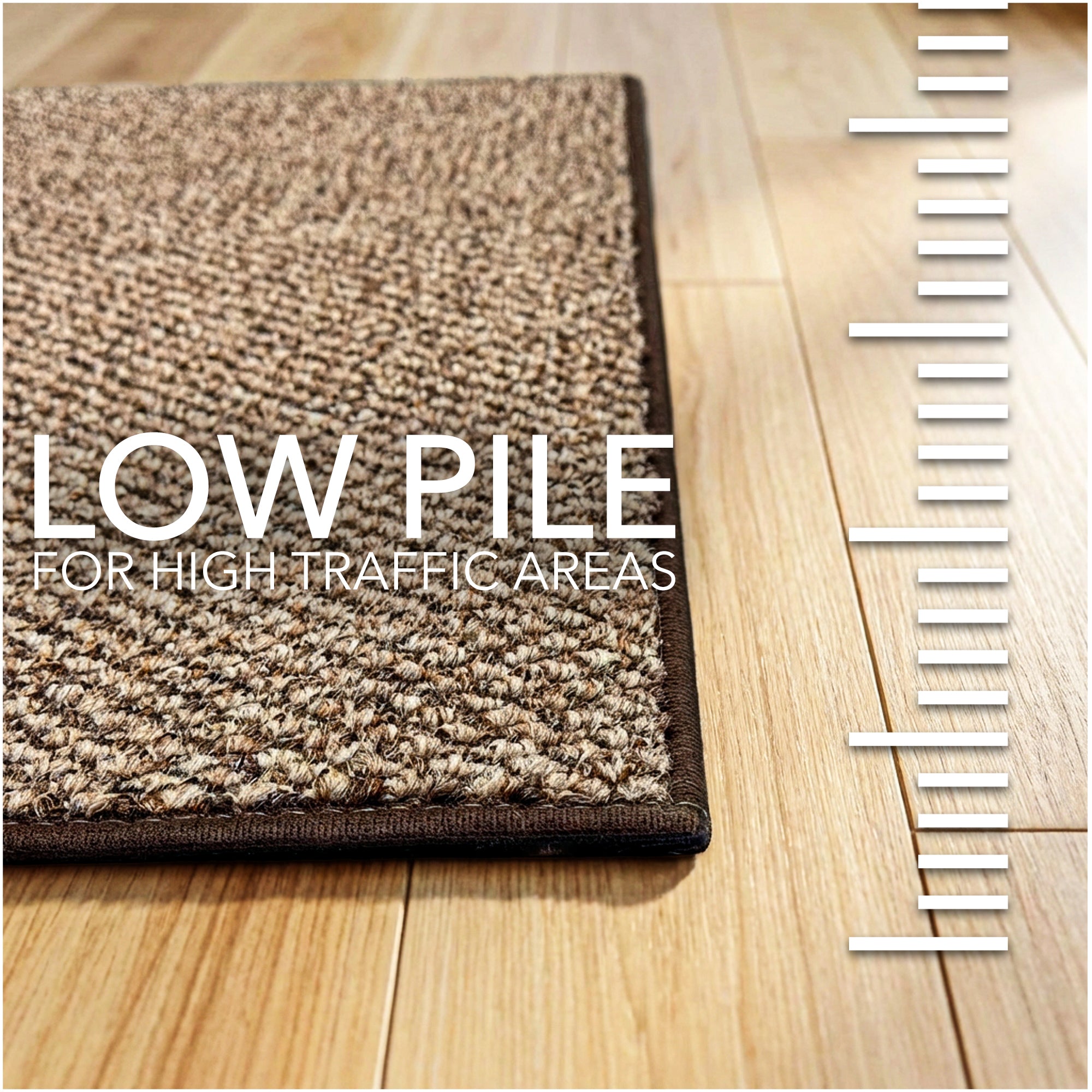Berber Indoor-Outdoor Area Rug & Runner – Neutral Tones, Custom Sizes