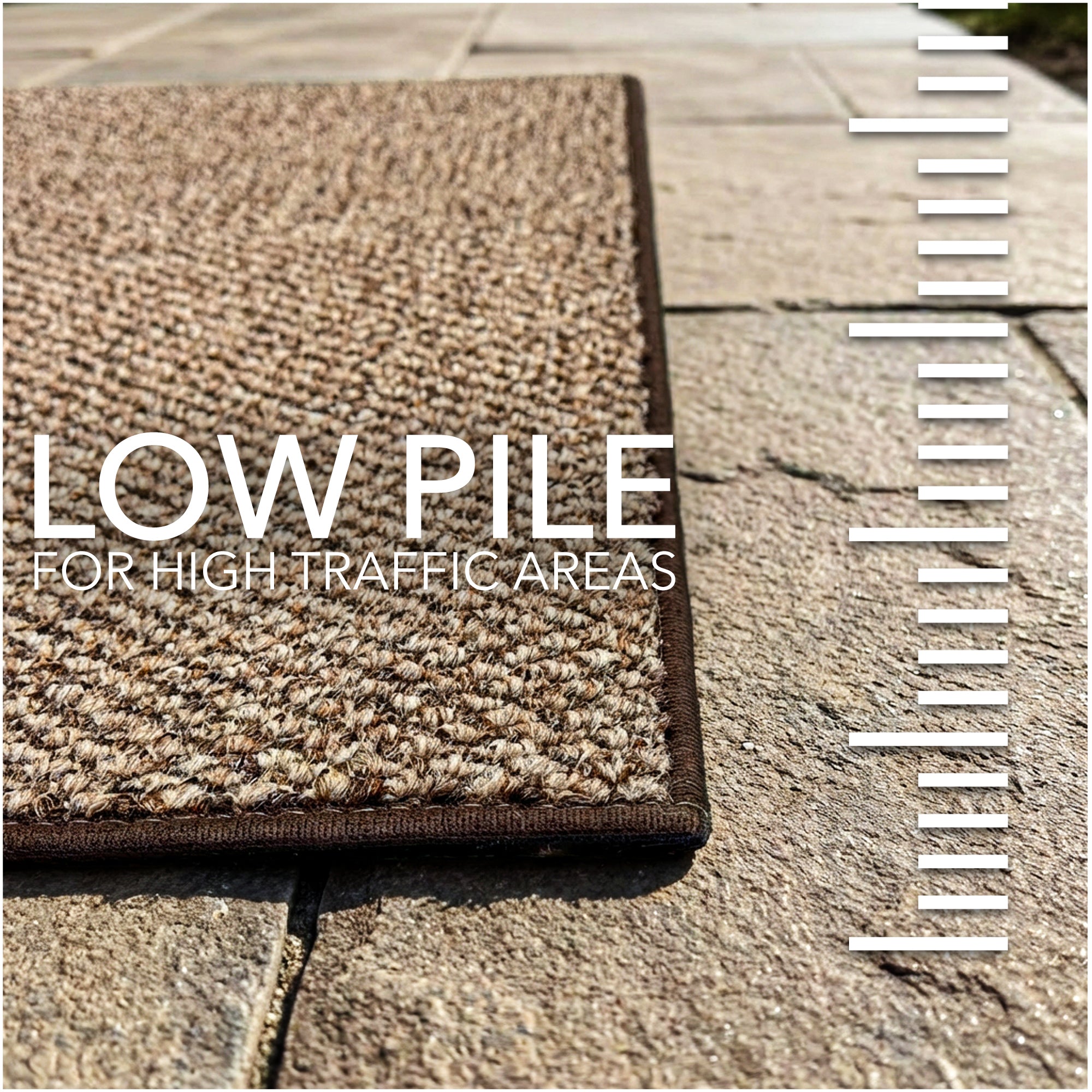 Berber Indoor-Outdoor Area Rug & Runner – Neutral Tones, Custom Sizes