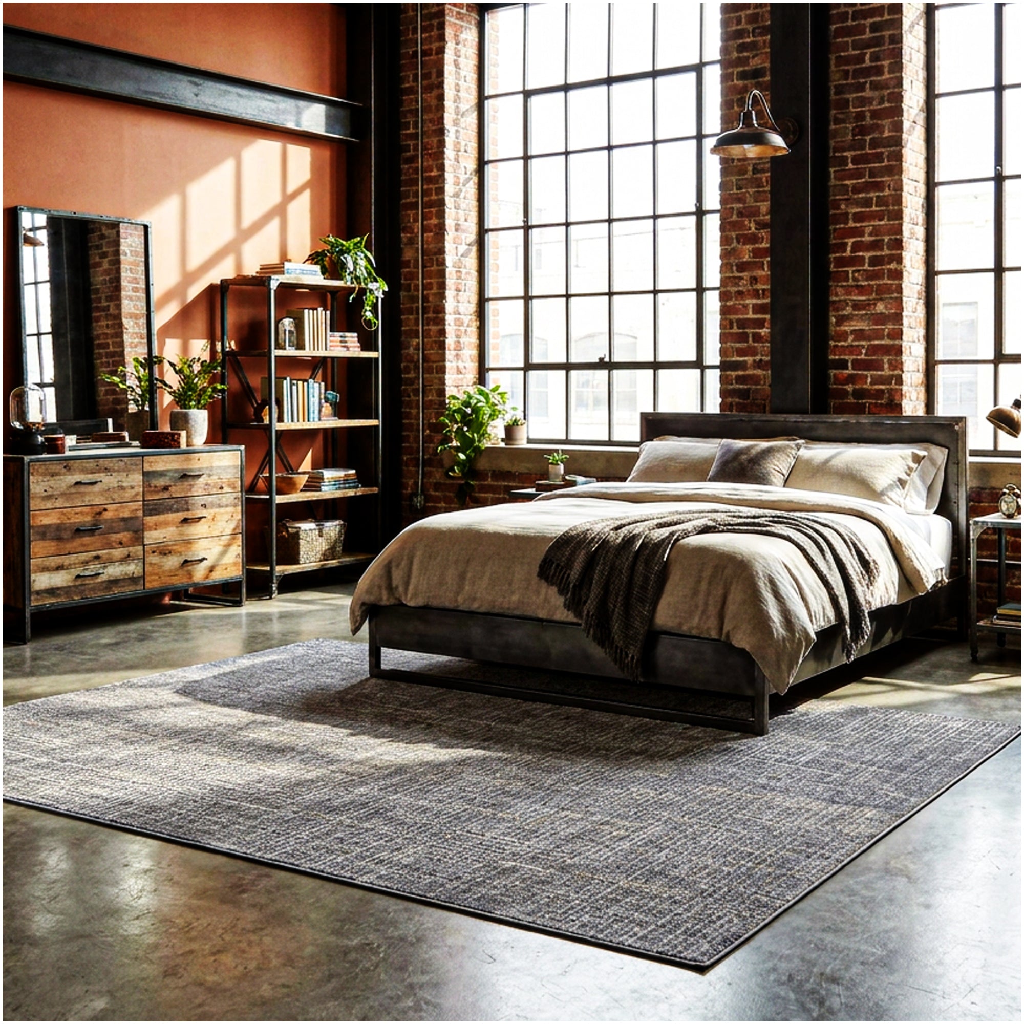 Milliken Stitches Indoor Area Rug – Standard Sizes & Color Options