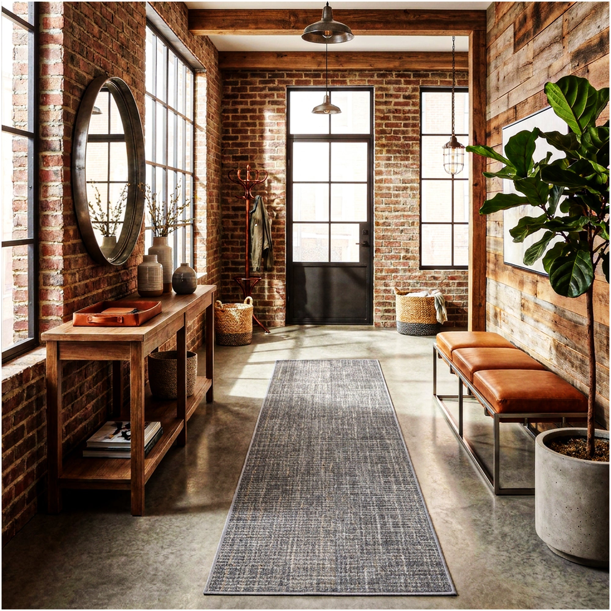 Milliken Stitches Indoor Area Rug – Standard Sizes & Color Options