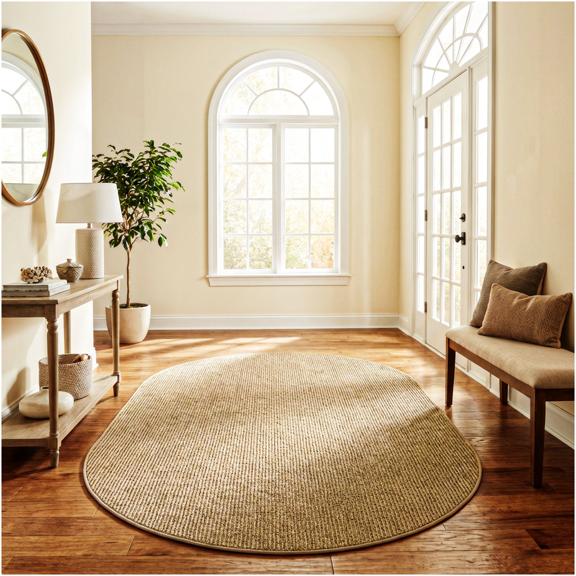 Wassaw Ribbed Indoor/Outdoor Area Rug – Lightweight PET Fiber, 6 Colors