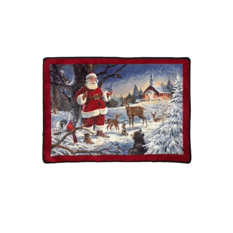 Christmas Service Santa Holiday Area Rug