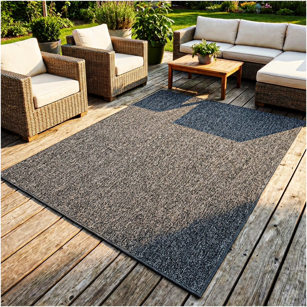 Outside Agenda Indoor Outdoor Rug | Durable Level Loop Rug in Custom Sizes
