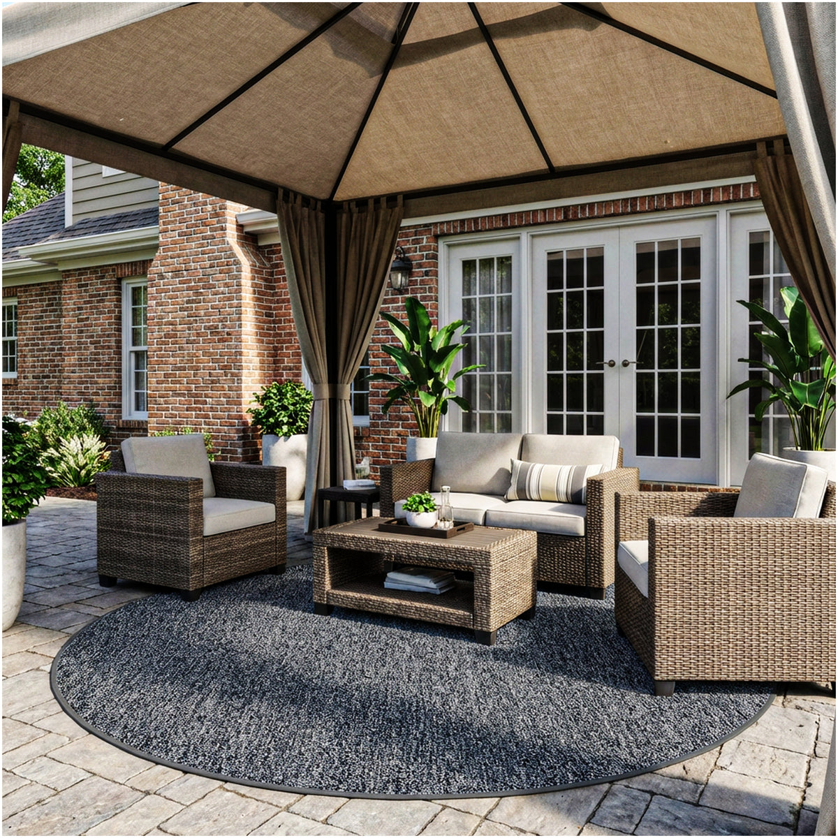 Outside Agenda Indoor Outdoor Rug | Durable Level Loop Rug in Custom Sizes