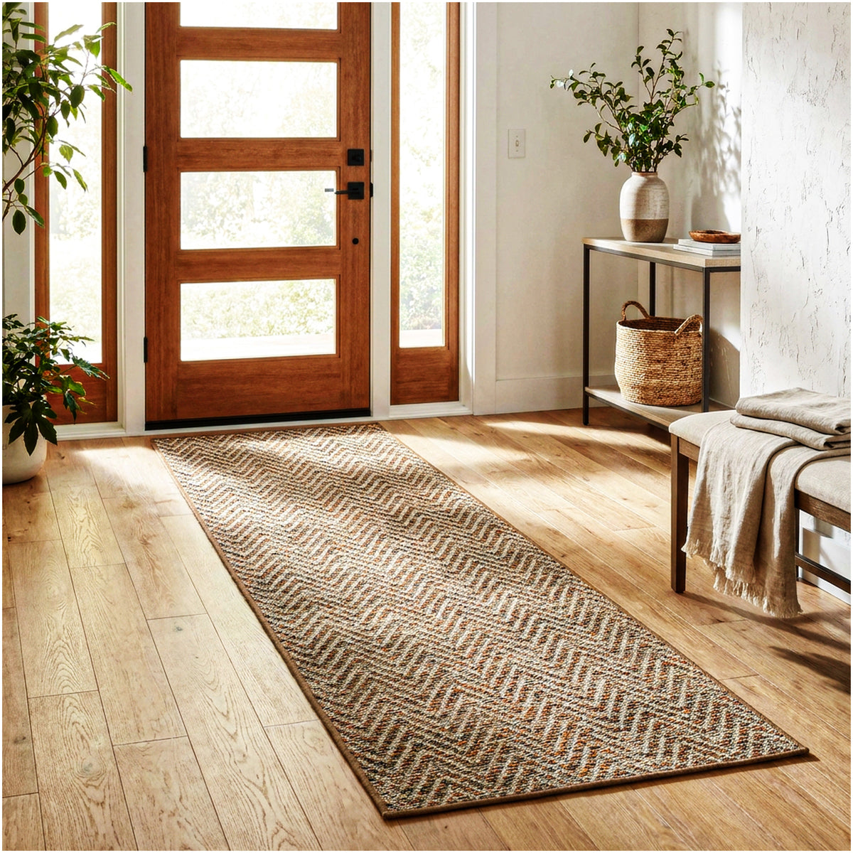 Tortola Chevron Indoor-Outdoor Area Rug | Custom Sizes Available