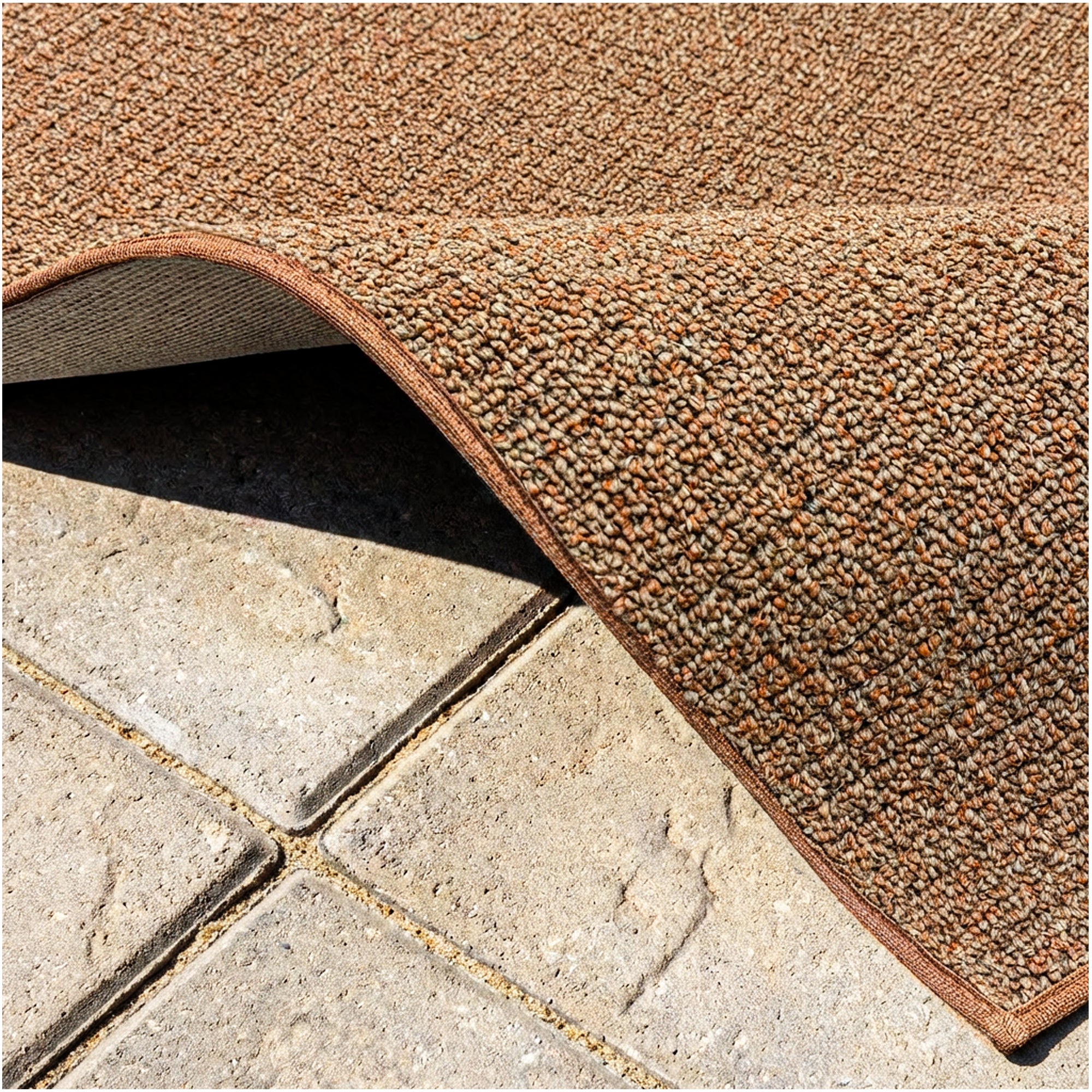 Casual Boucle Indoor/Outdoor Area Rug – Custom Sizes, 6 Colors