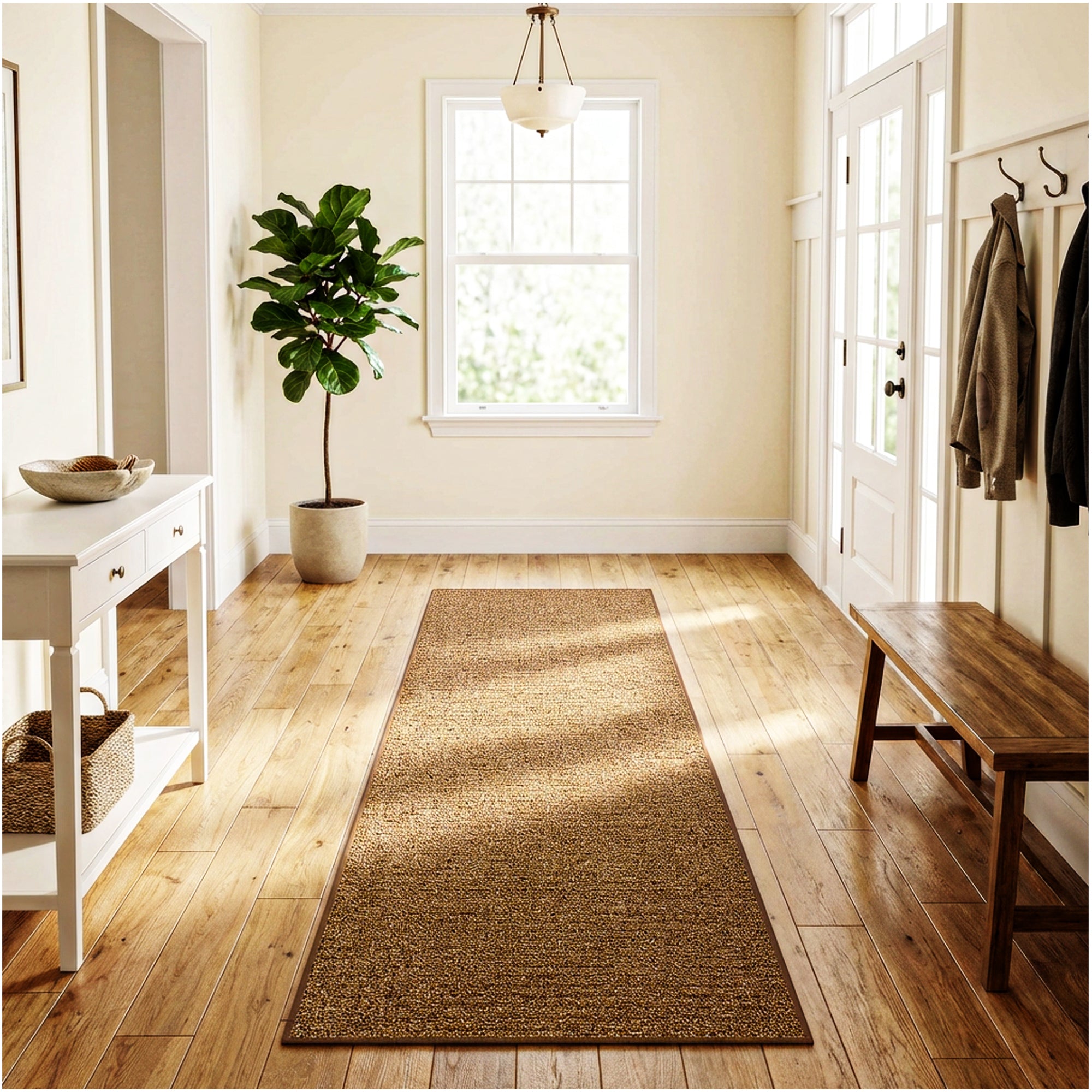 Casual Boucle Indoor/Outdoor Area Rug – Custom Sizes, 6 Colors
