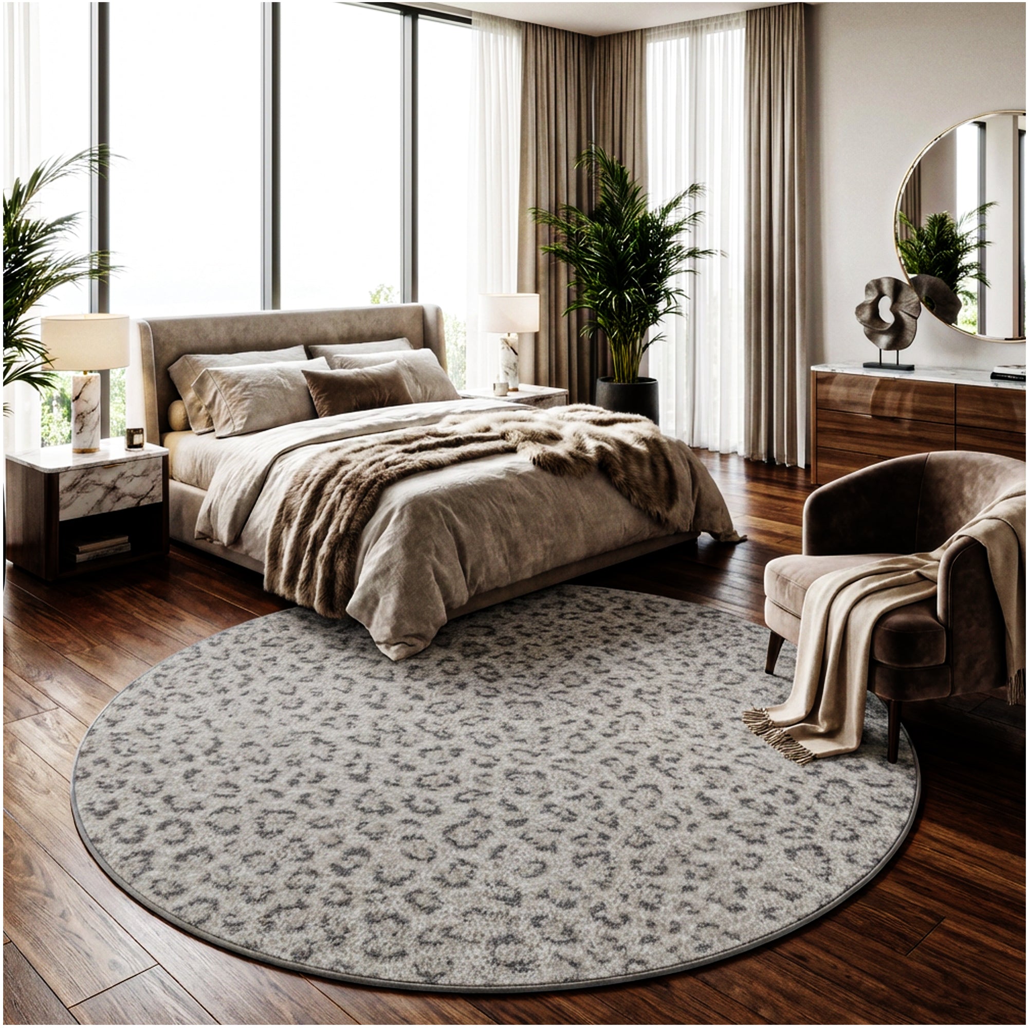 Milliken Exotic Touch Leopard Indoor Area Rug – 40 oz Cut Pile, Custom Sizes & Colors