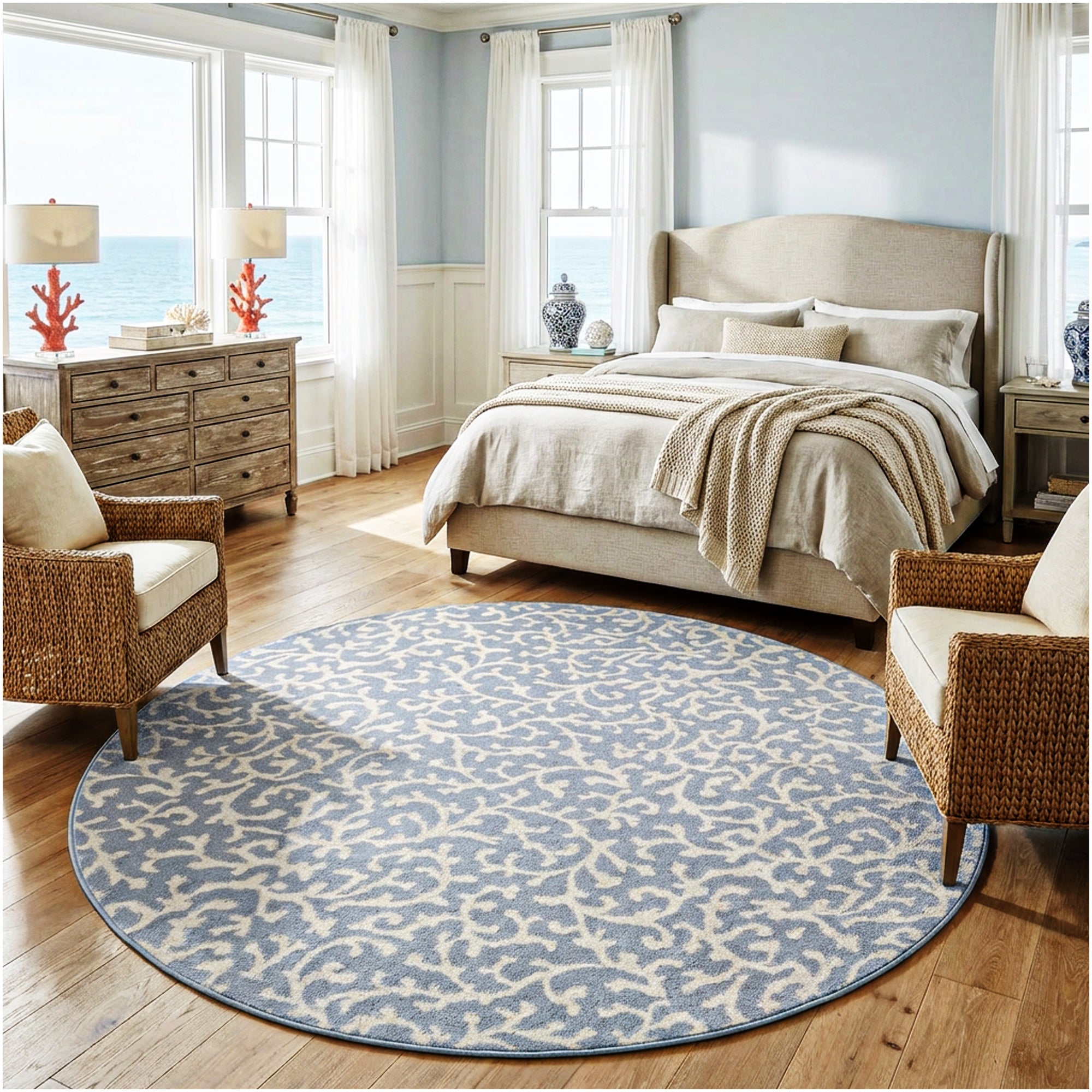 Milliken Coral Springs Indoor Area Rug | Standard Sizes & Color Options