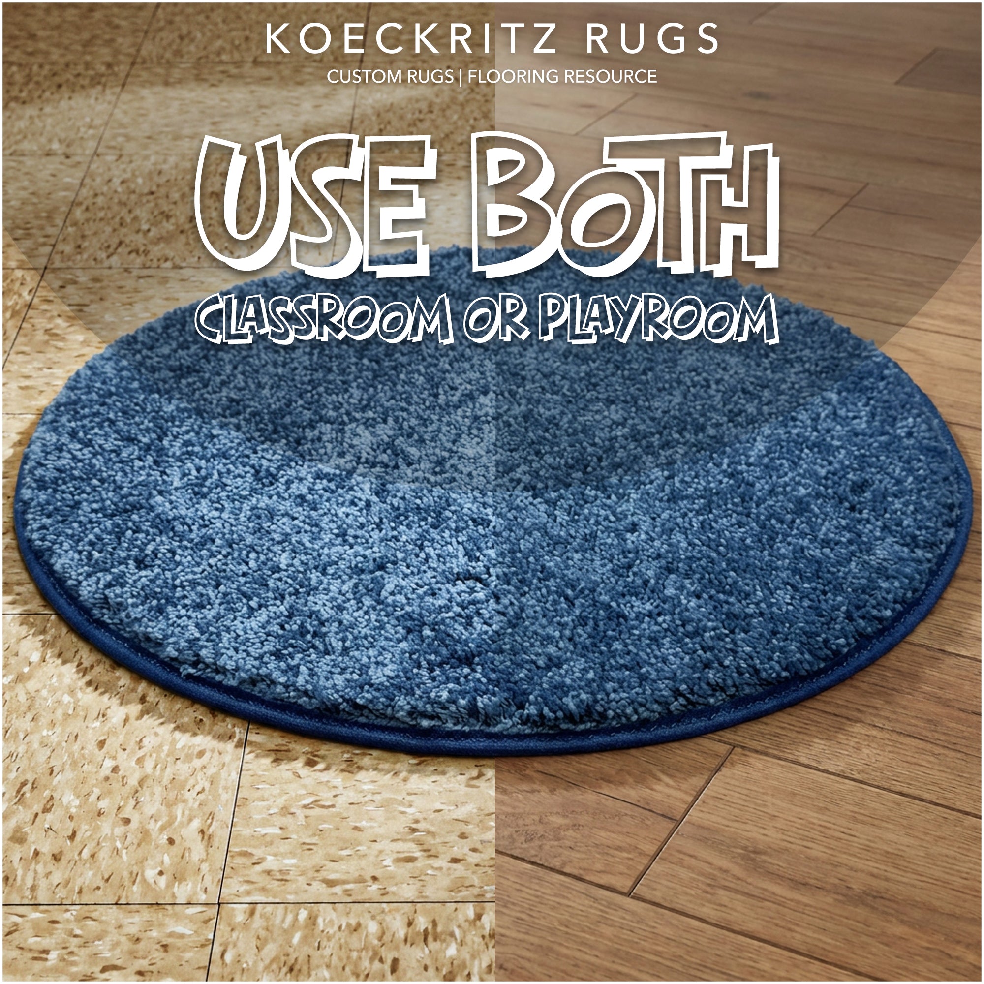 Children’s Classroom Carpet Circle Seats – Multiple Colors | 18” Round Soft Floor Cushions