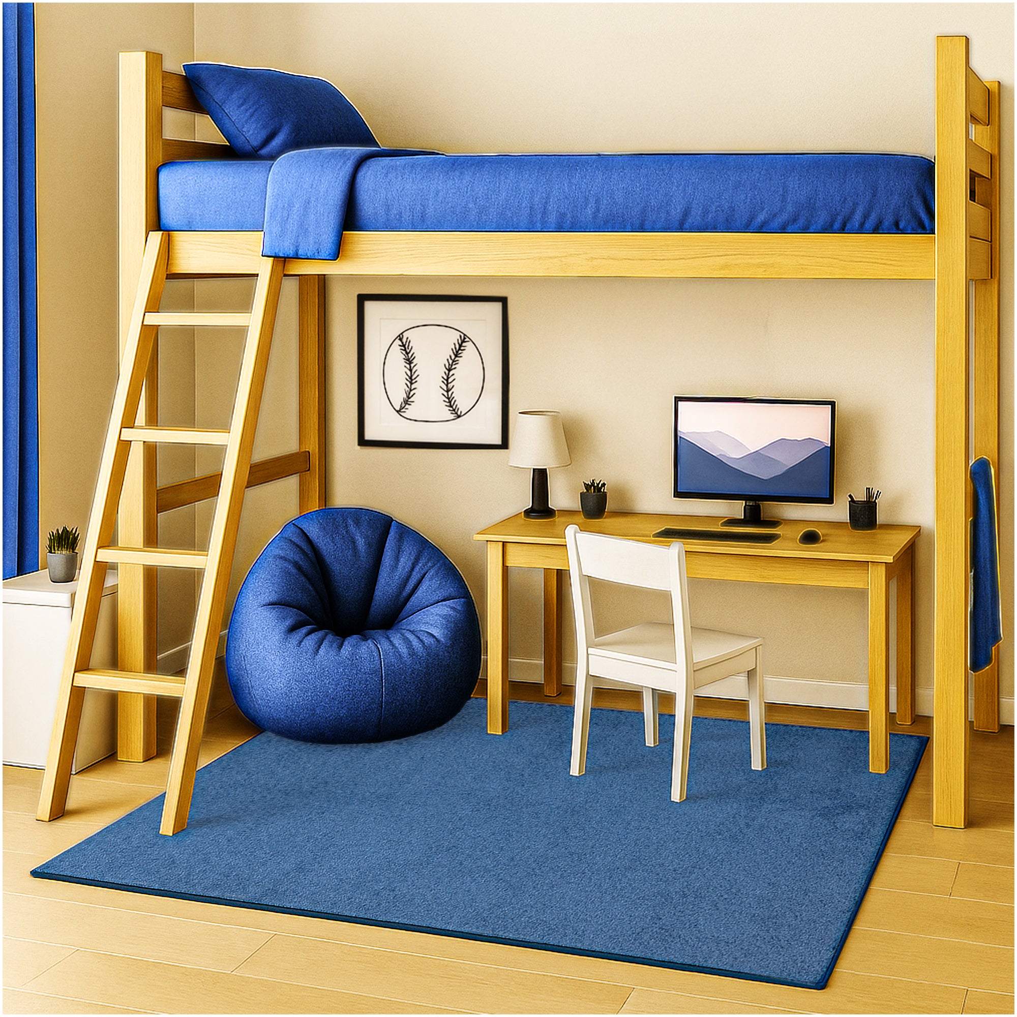 Kid Crossing Soft Area Rug – Colorful Collection, Custom Sizes Available