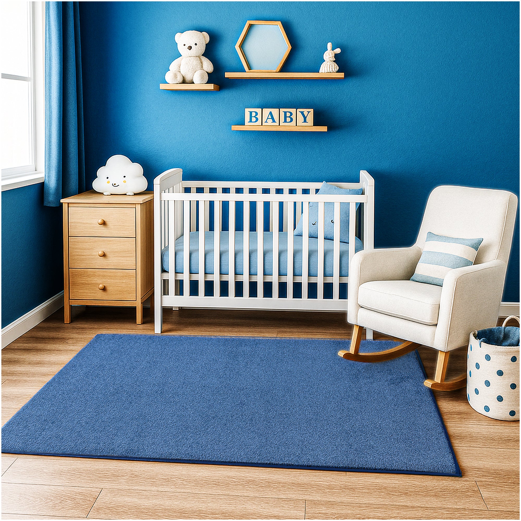 Kid Crossing Soft Area Rug – Colorful Collection, Custom Sizes Available